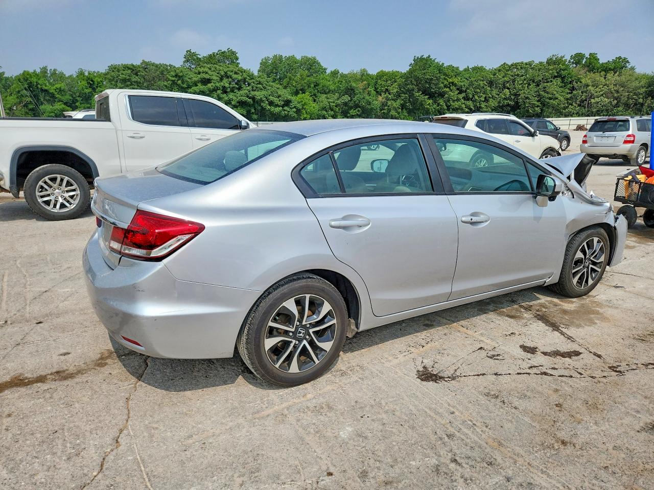 2014 Honda Civic Ex Silver vin: 19XFB2F84EE082777