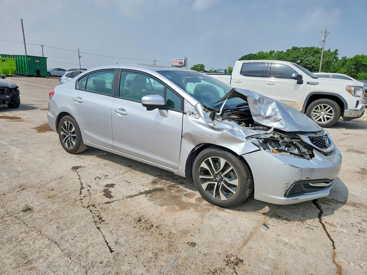 2014 Honda Civic Ex Silver vin: 19XFB2F84EE082777