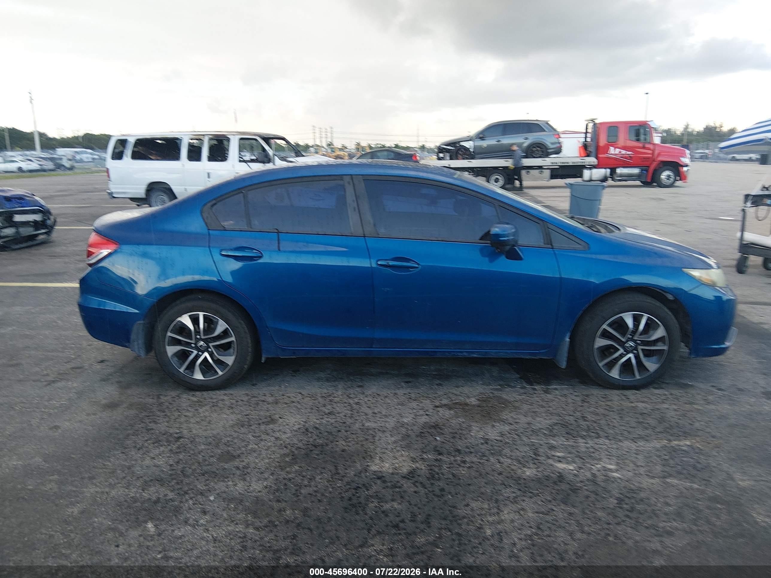 2014 Honda Civic Ex Blue vin: 19XFB2F84EE212993