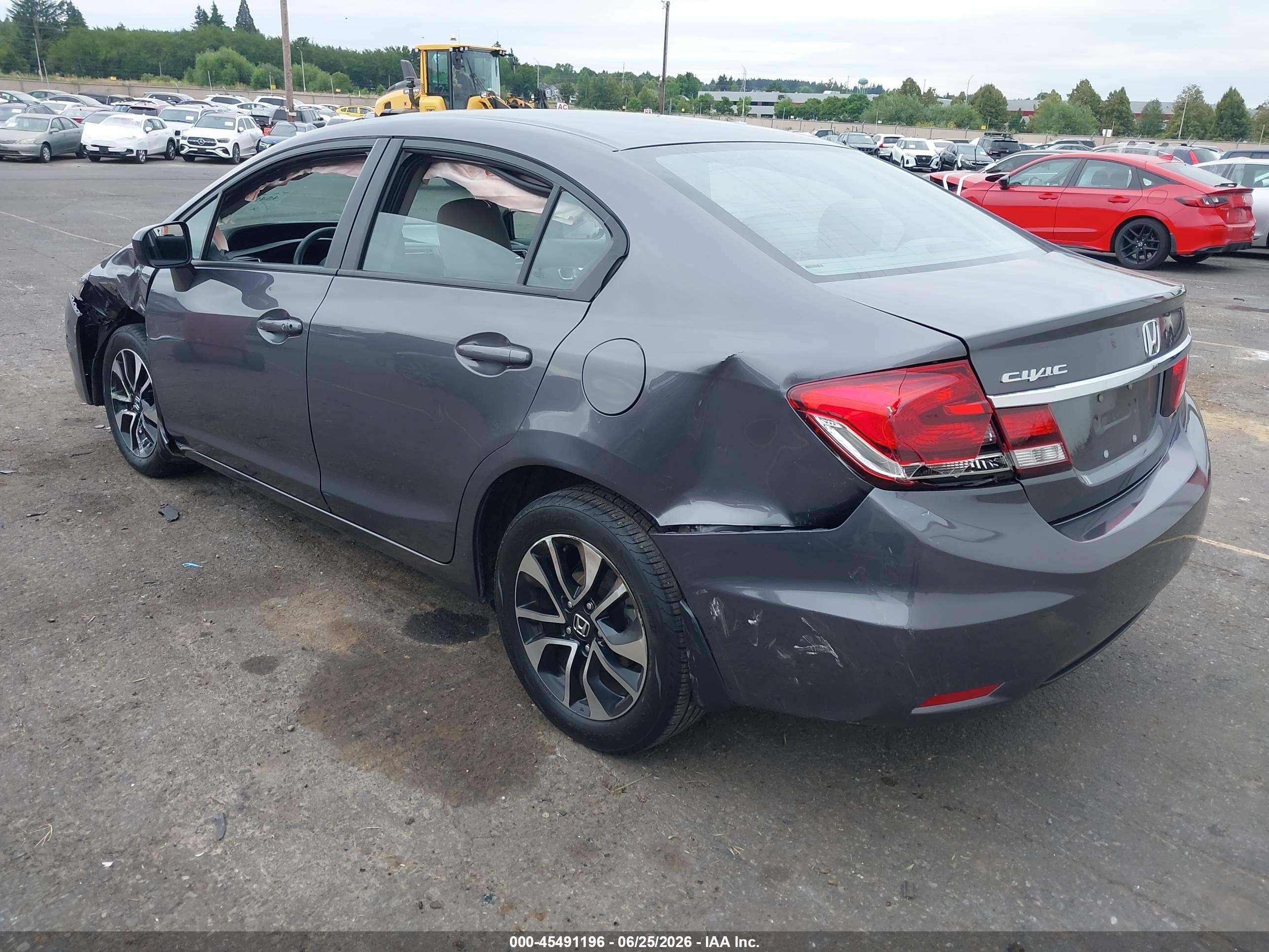 2014 Honda Civic Ex Gray vin: 19XFB2F84EE213593