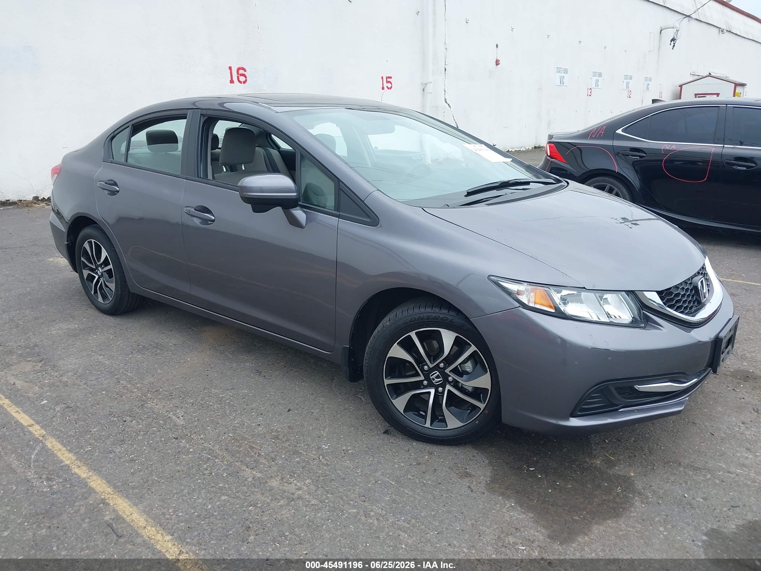 2014 Honda Civic Ex Gray vin: 19XFB2F84EE213593