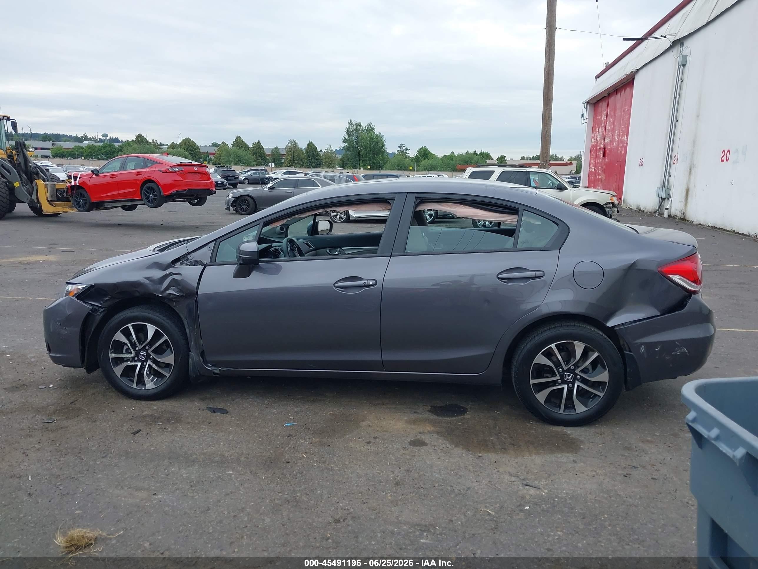 2014 Honda Civic Ex Gray vin: 19XFB2F84EE213593