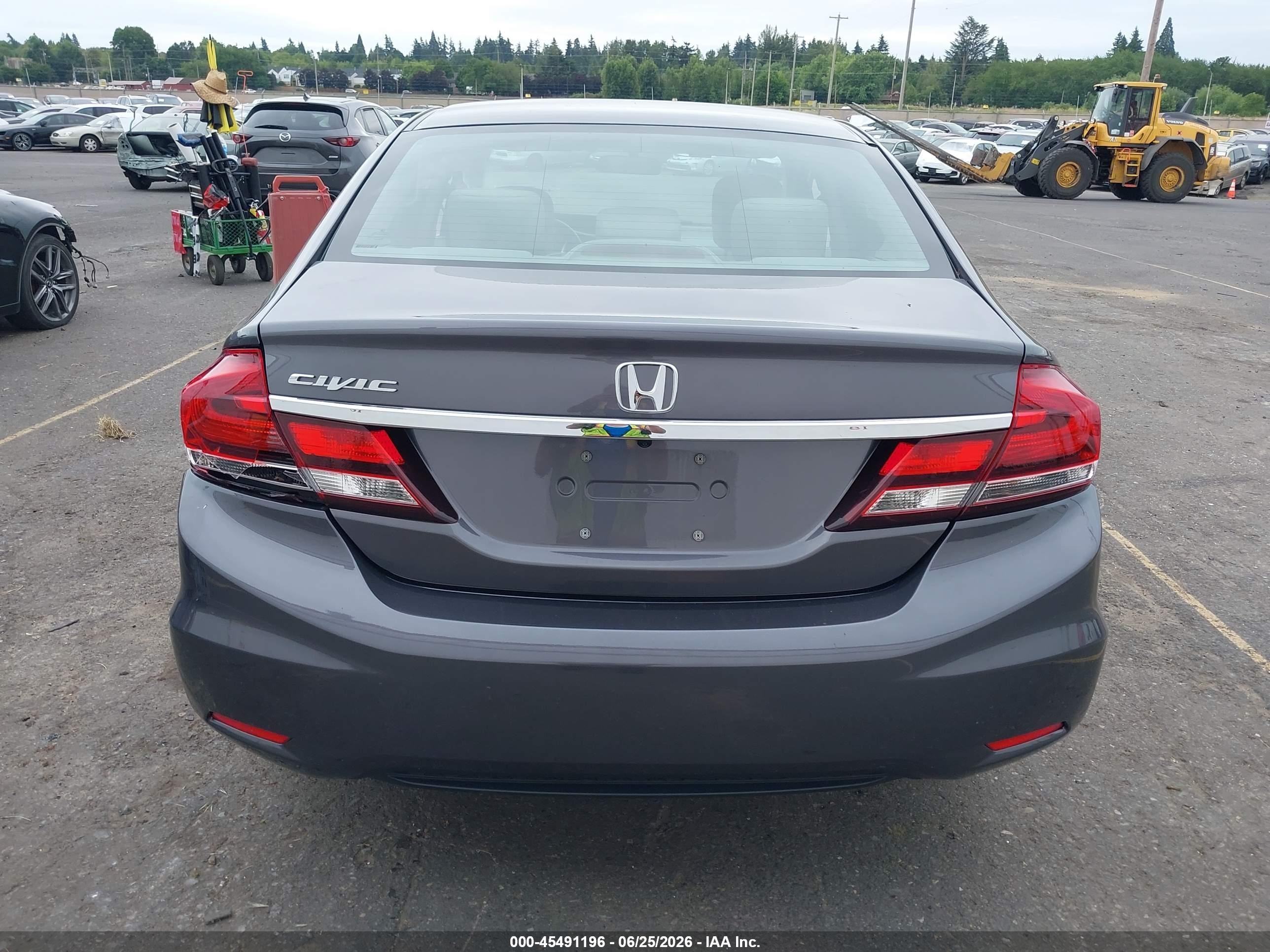 2014 Honda Civic Ex Gray vin: 19XFB2F84EE213593