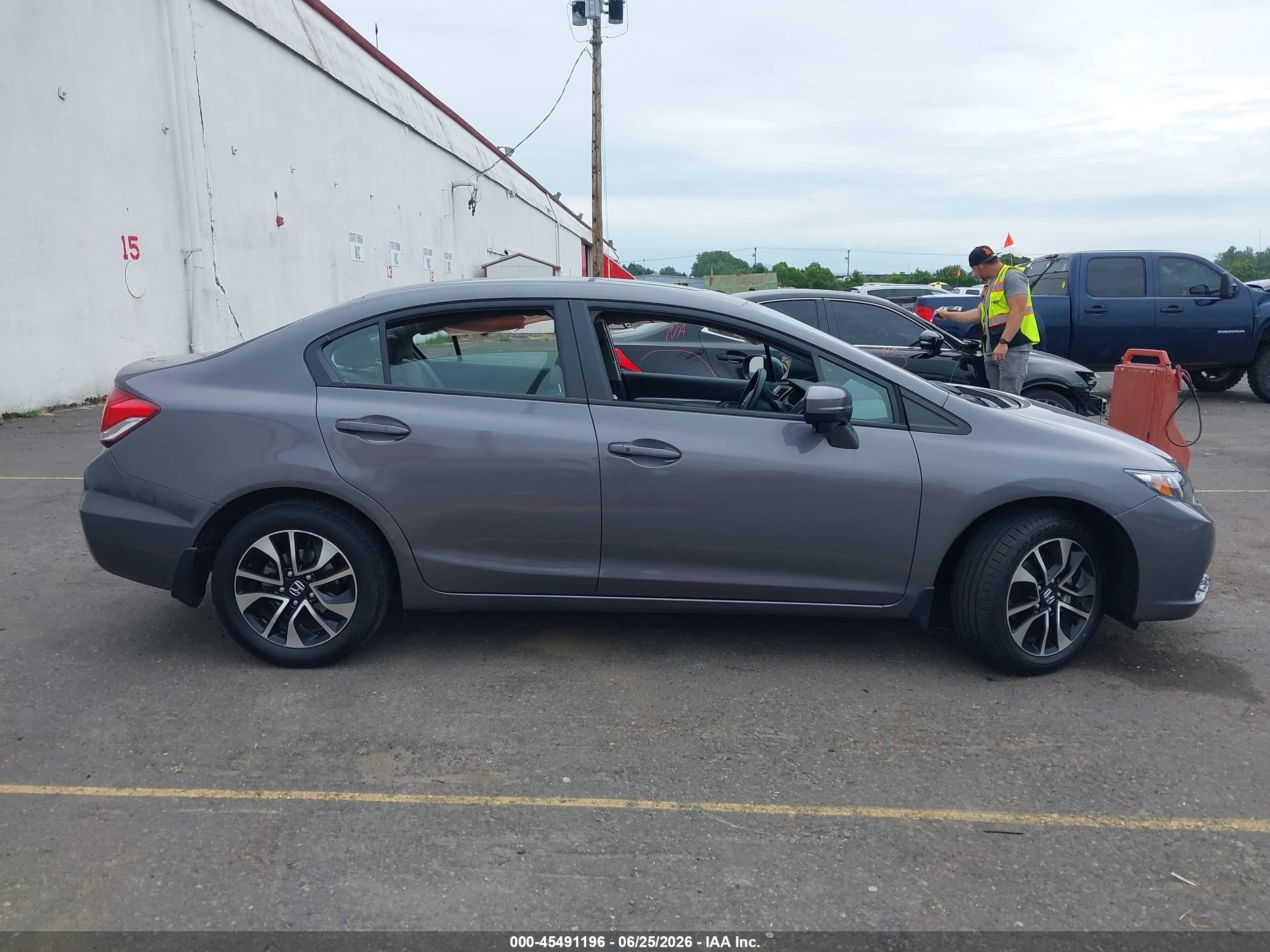 2014 Honda Civic Ex Gray vin: 19XFB2F84EE213593