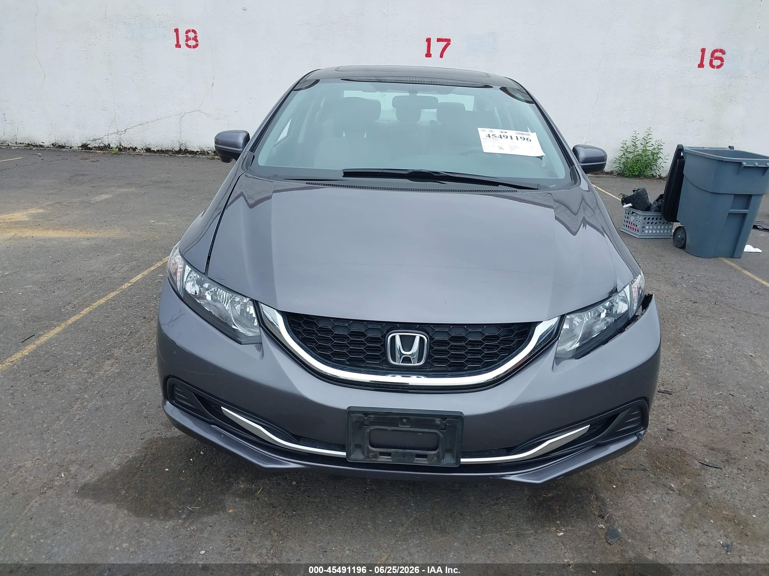 2014 Honda Civic Ex Gray vin: 19XFB2F84EE213593
