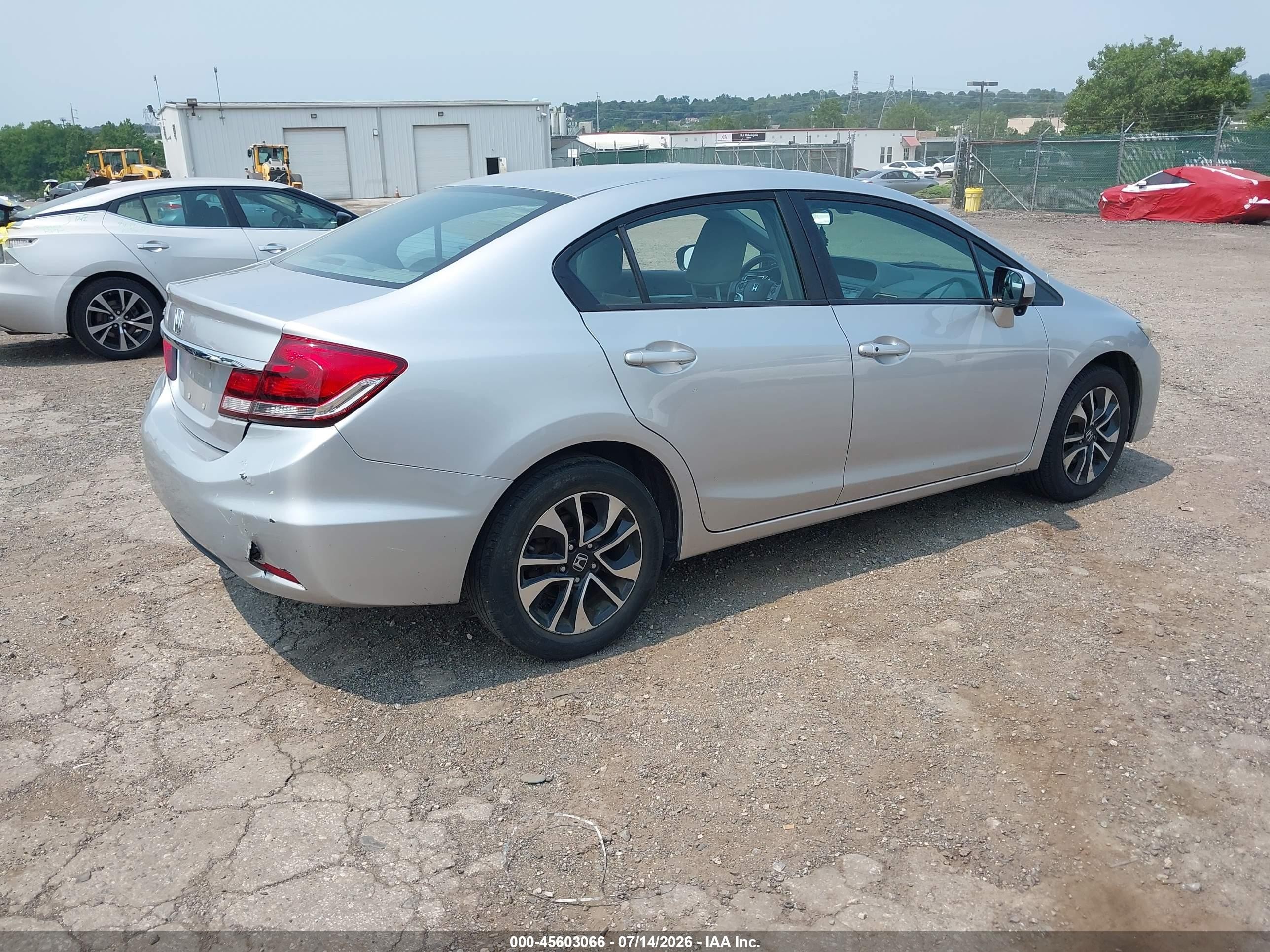 2014 Honda Civic Ex Silver vin: 19XFB2F84EE220401