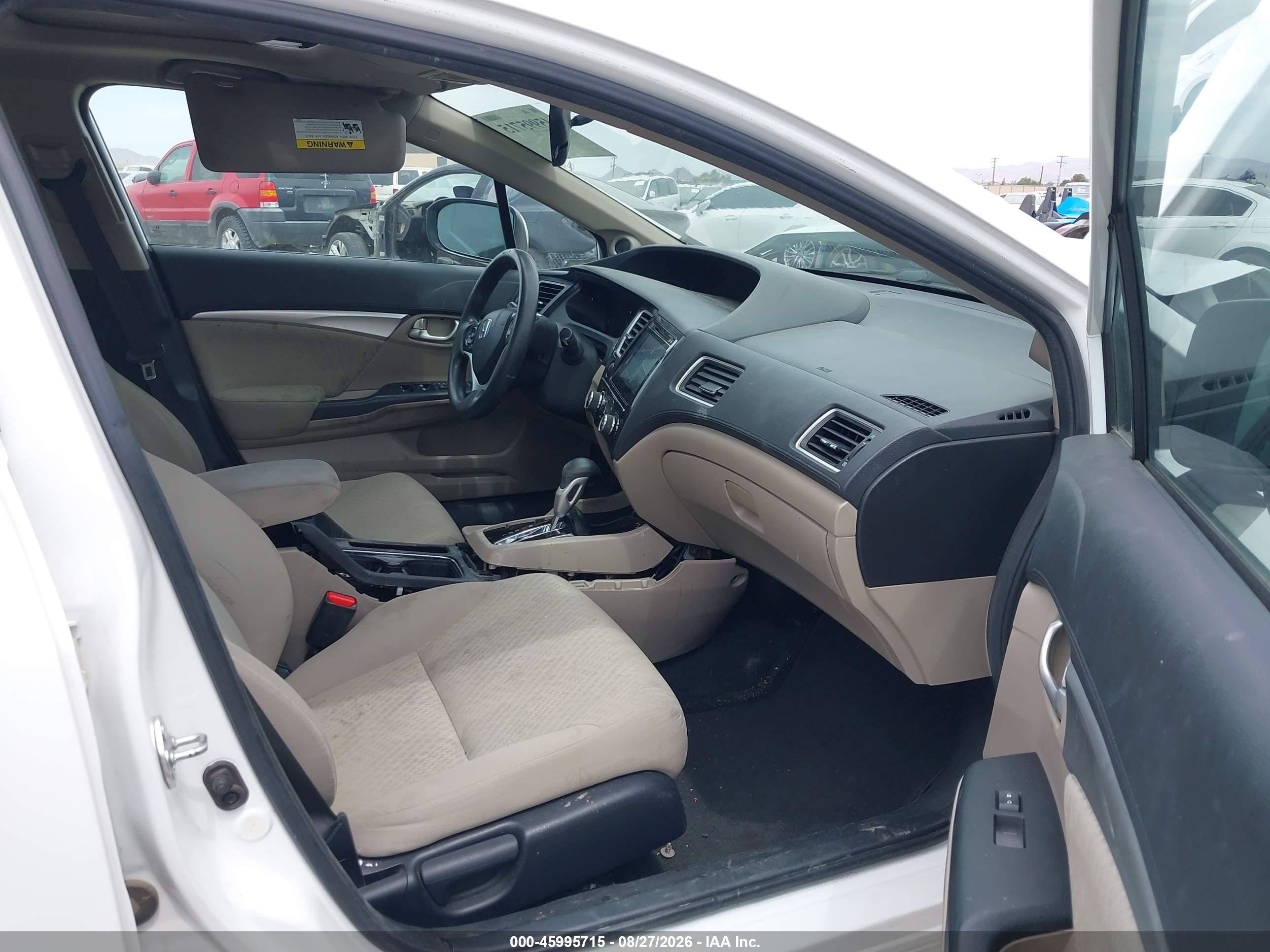 2014 Honda Civic Ex Белый vin: 19XFB2F84EE223279