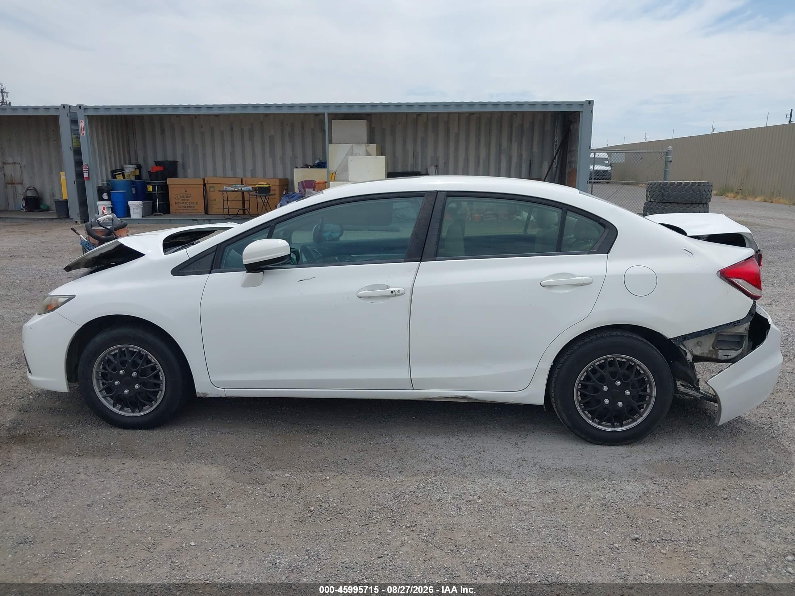 2014 Honda Civic Ex Белый vin: 19XFB2F84EE223279