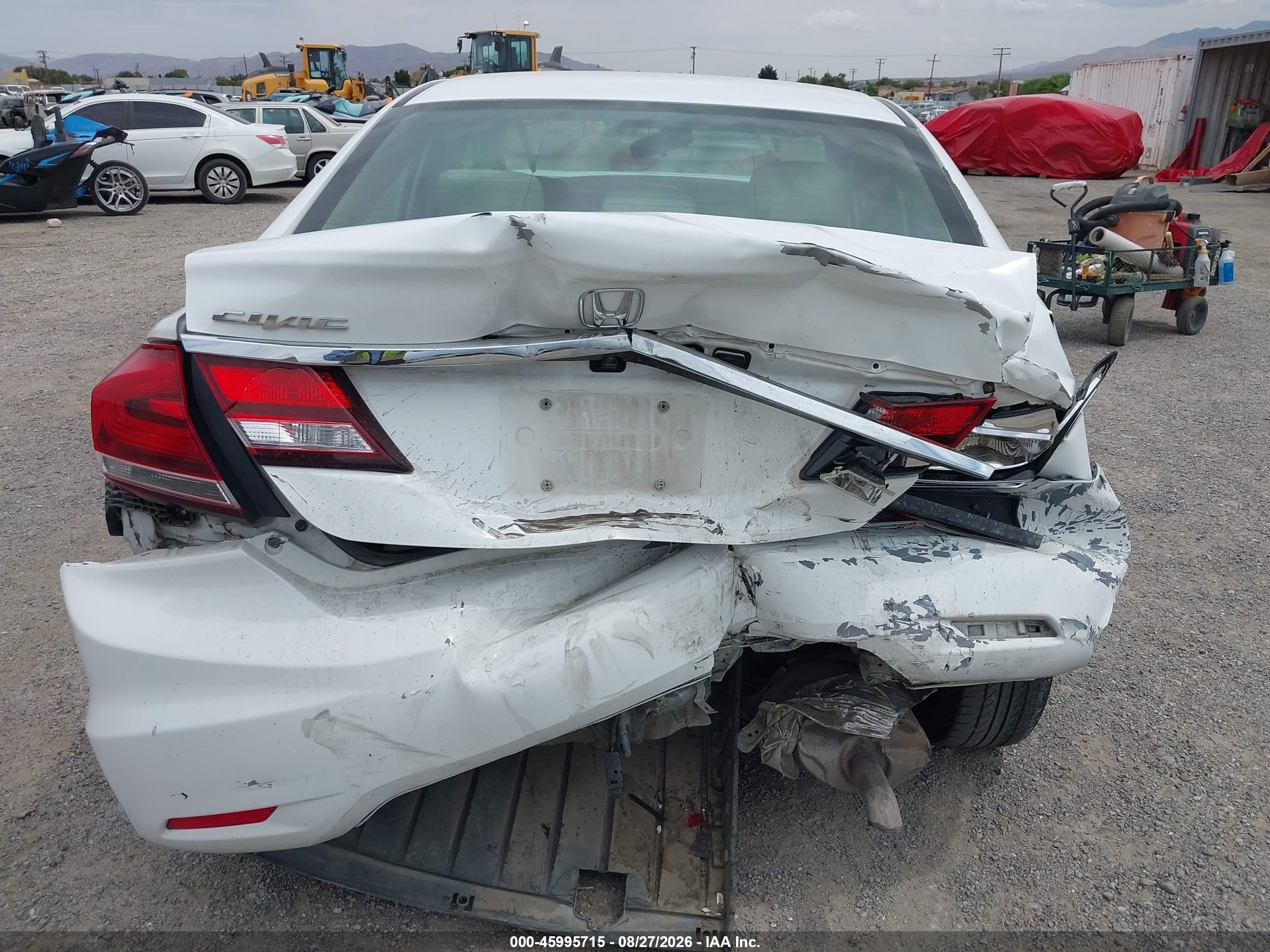 2014 Honda Civic Ex Белый vin: 19XFB2F84EE223279