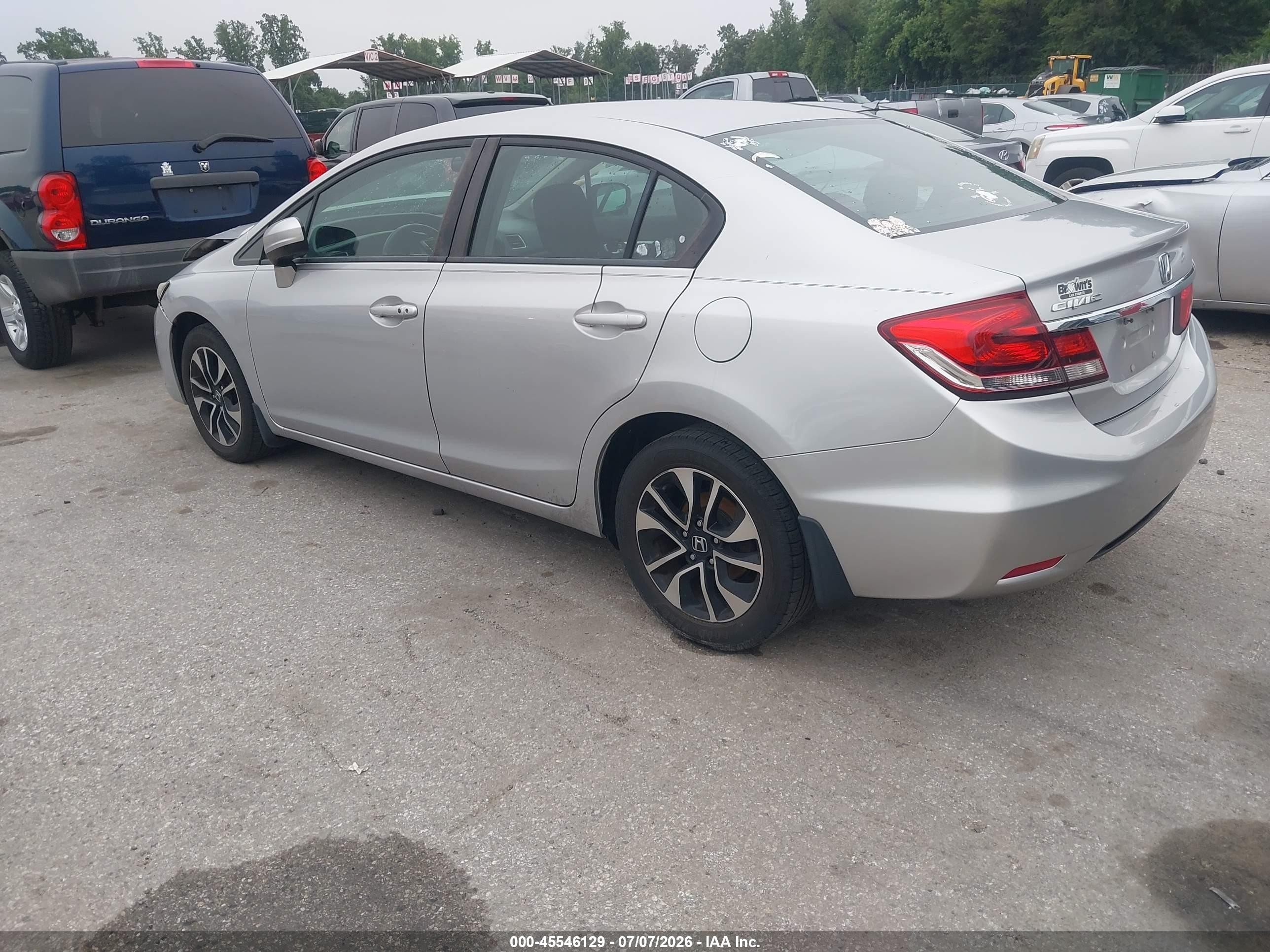 2014 Honda Civic Ex Silver vin: 19XFB2F84EE234282