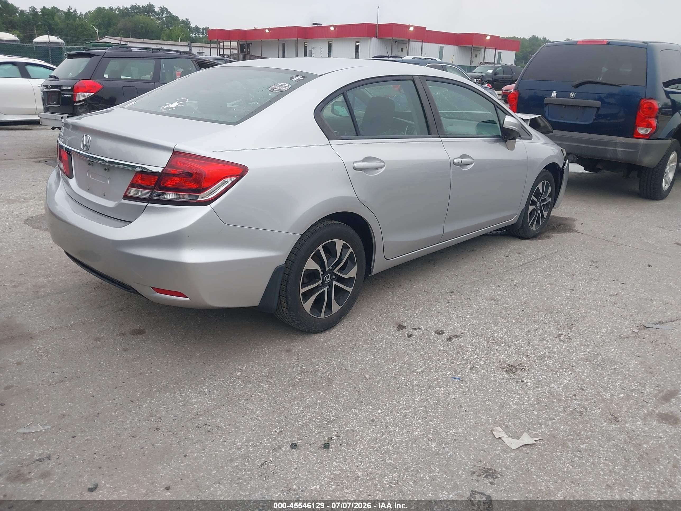 2014 Honda Civic Ex Silver vin: 19XFB2F84EE234282