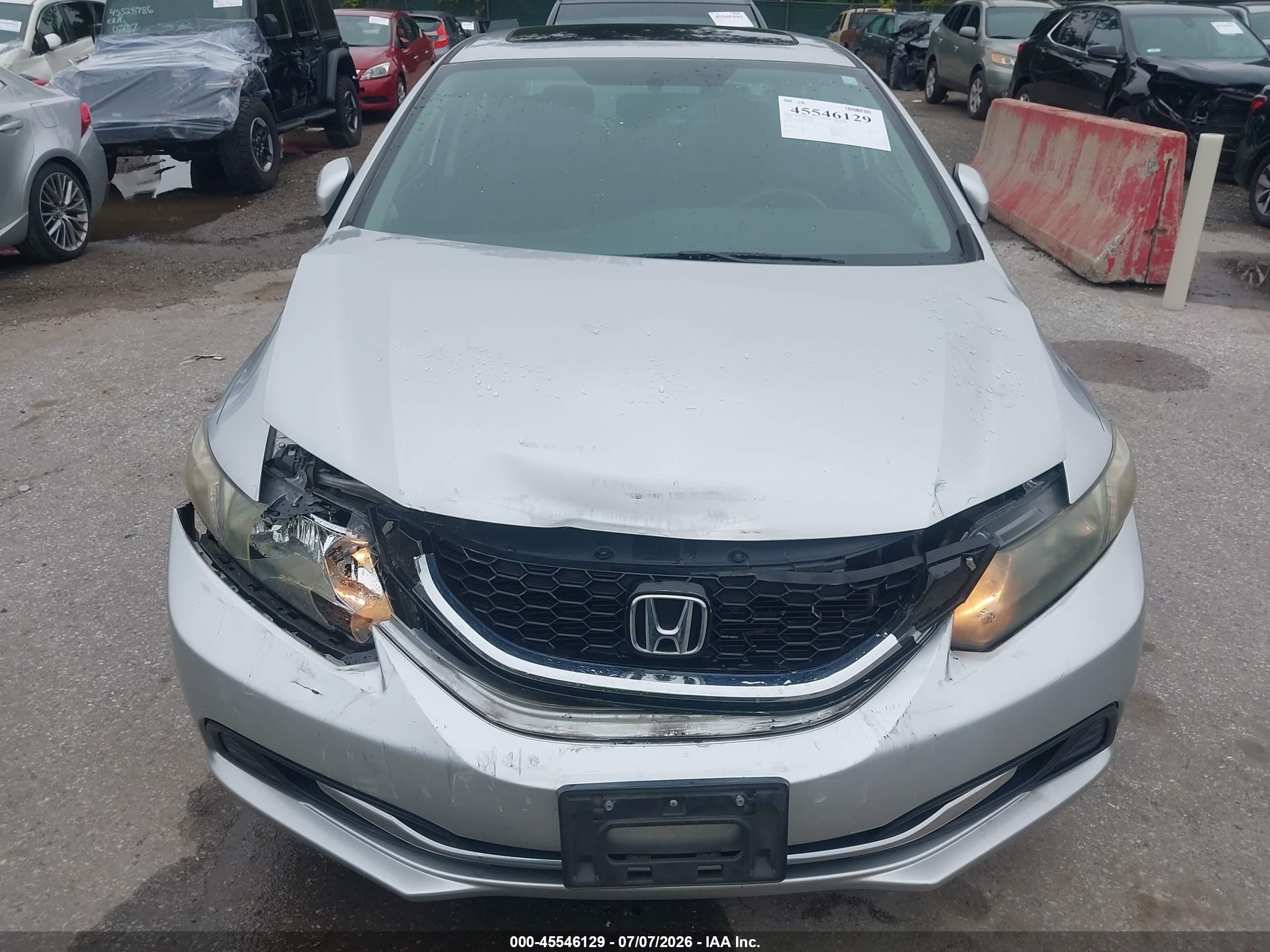 2014 Honda Civic Ex Silver vin: 19XFB2F84EE234282