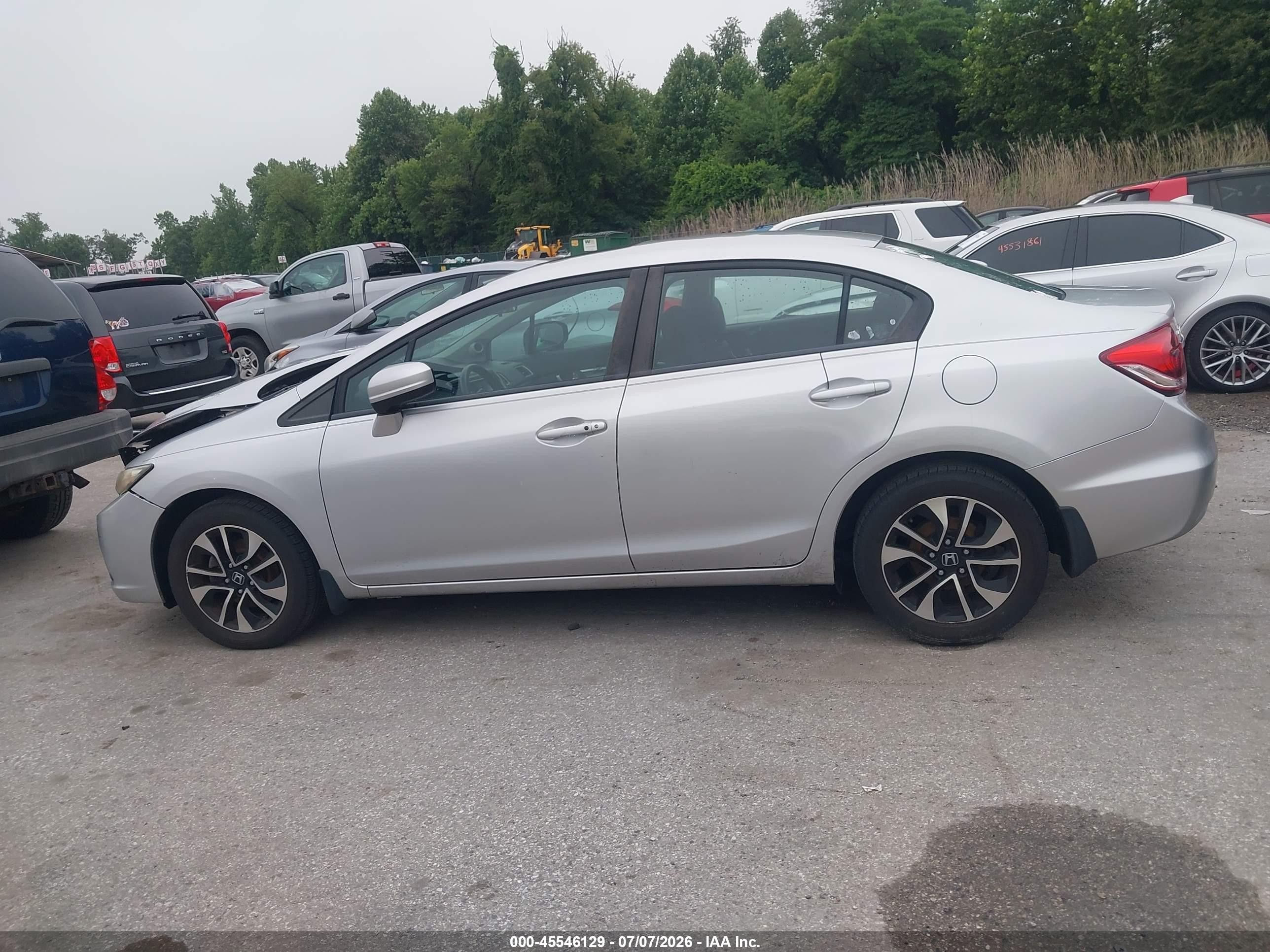 2014 Honda Civic Ex Silver vin: 19XFB2F84EE234282