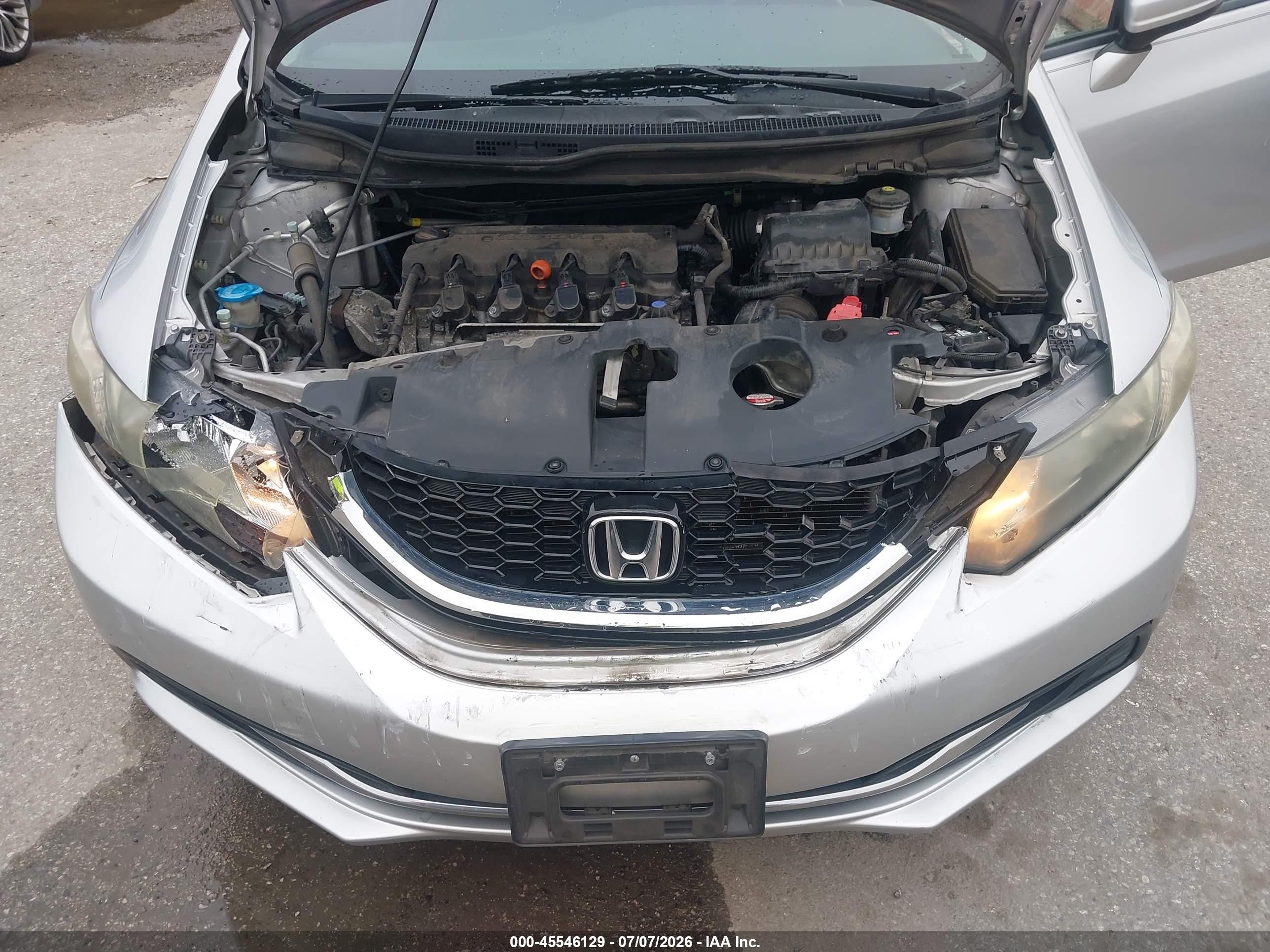 2014 Honda Civic Ex Silver vin: 19XFB2F84EE234282