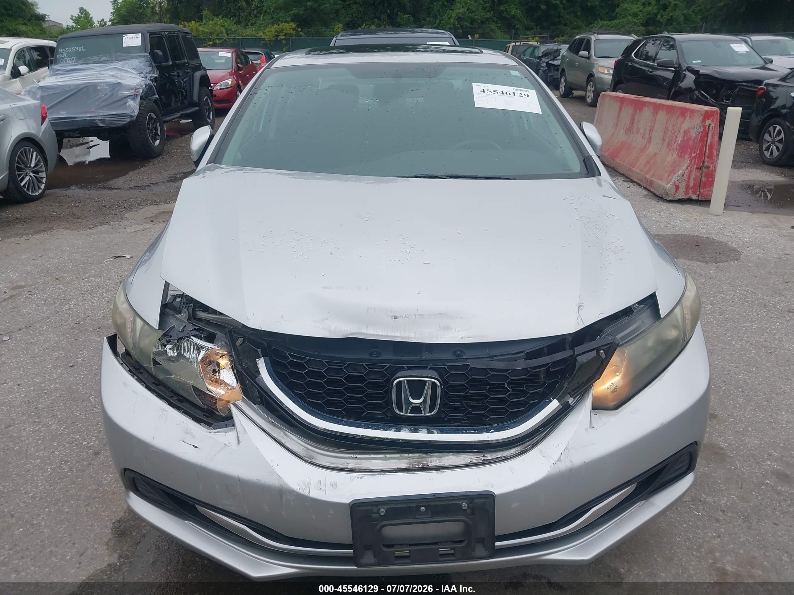 2014 Honda Civic Ex Silver vin: 19XFB2F84EE234282