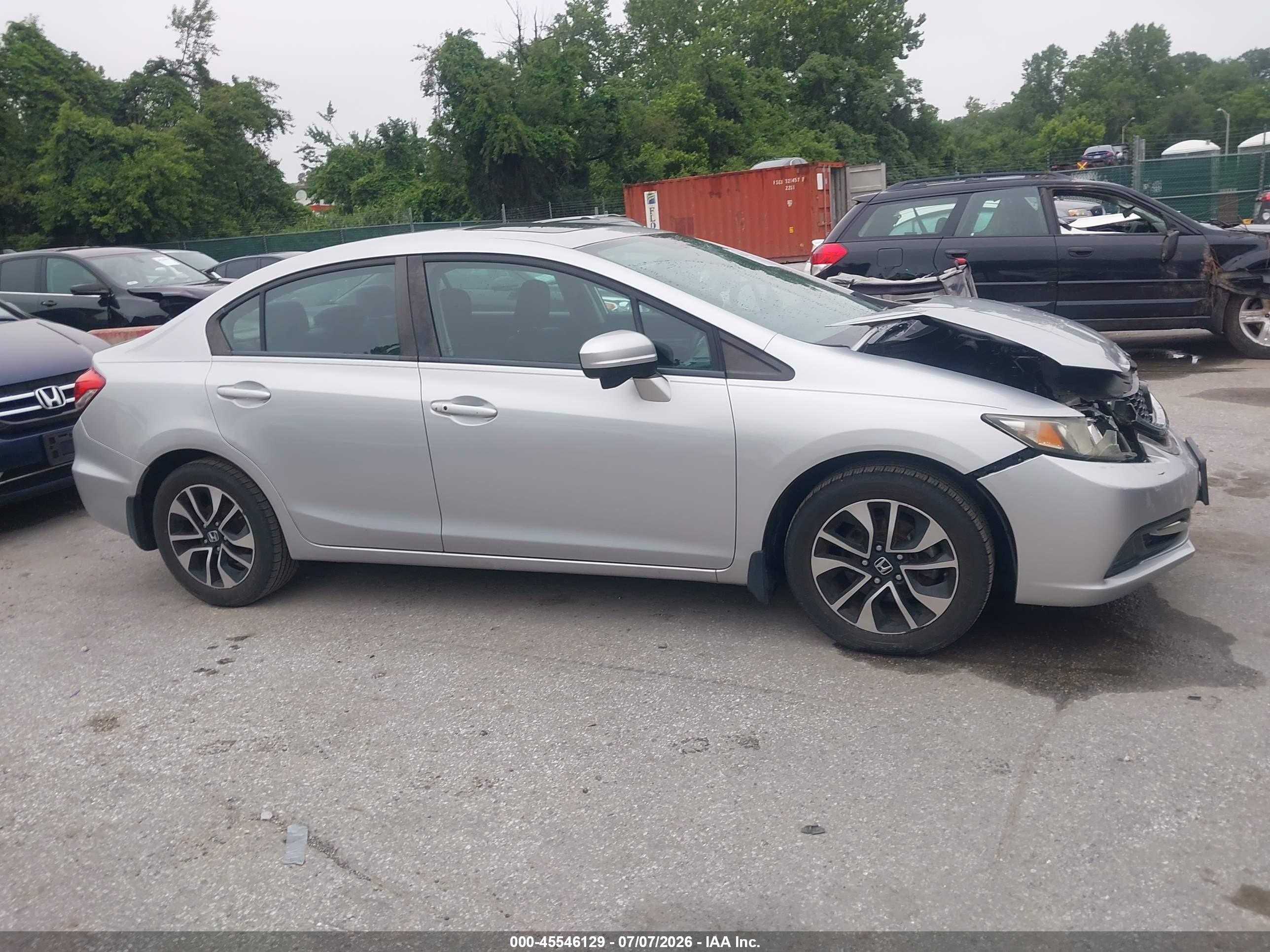 2014 Honda Civic Ex Silver vin: 19XFB2F84EE234282