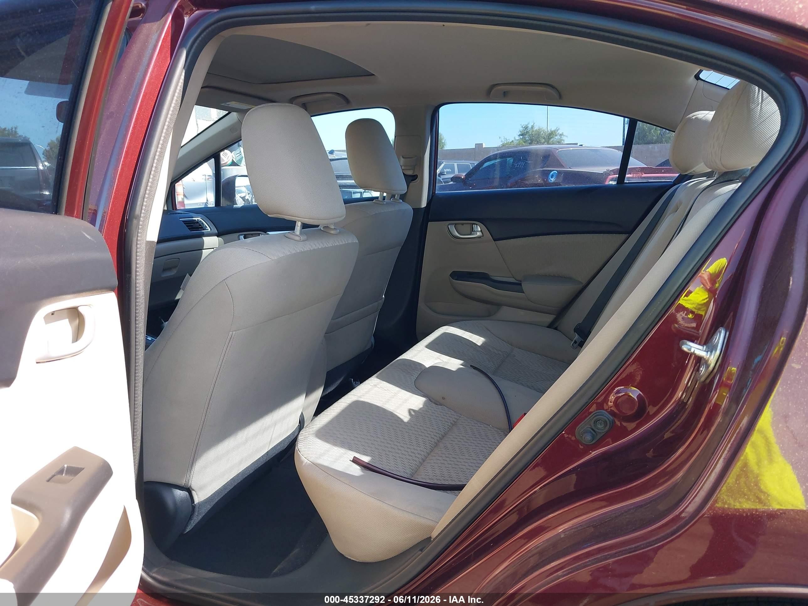 2014 Honda Civic Ex Maroon vin: 19XFB2F84EE237828