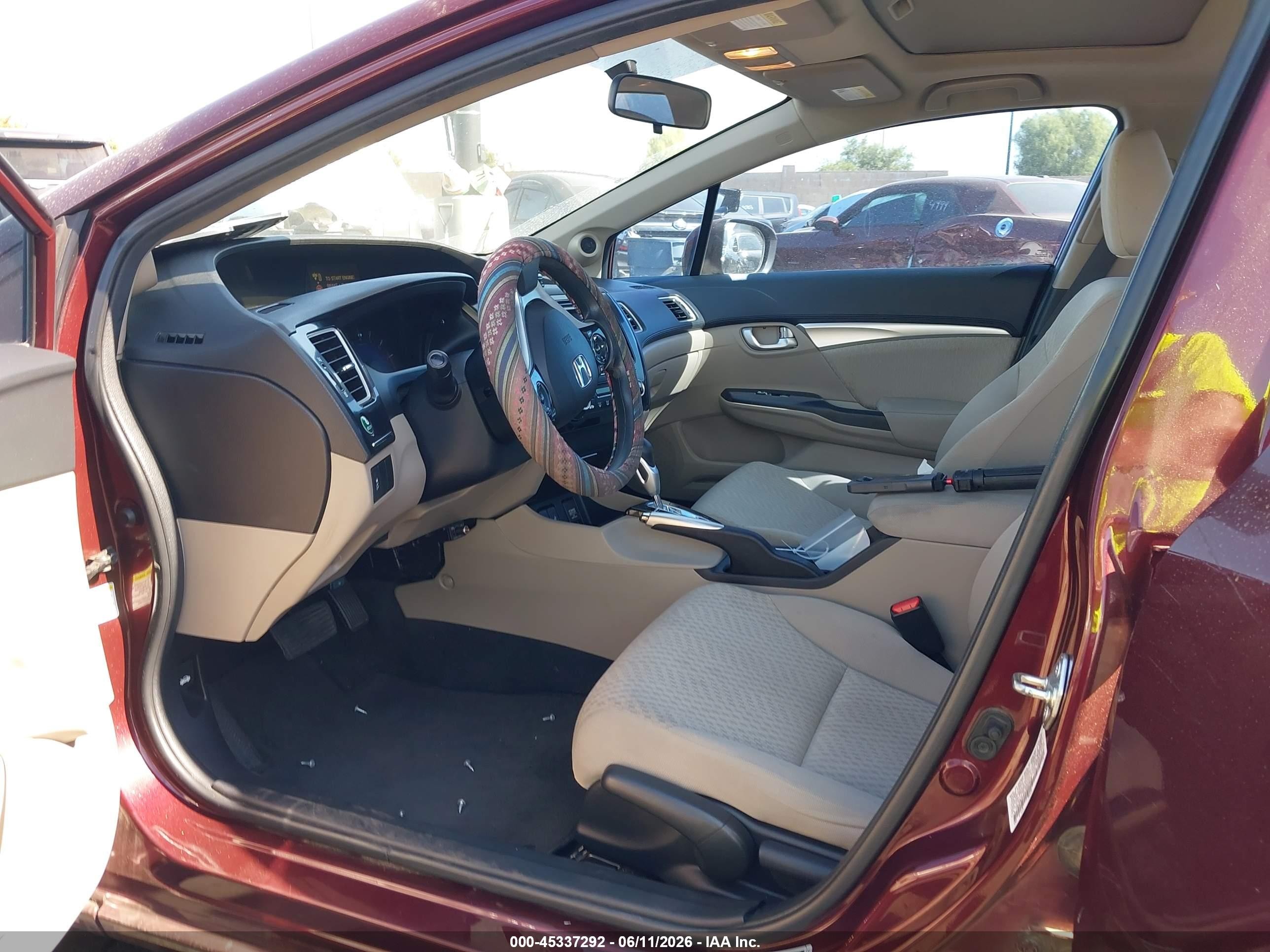 2014 Honda Civic Ex Maroon vin: 19XFB2F84EE237828