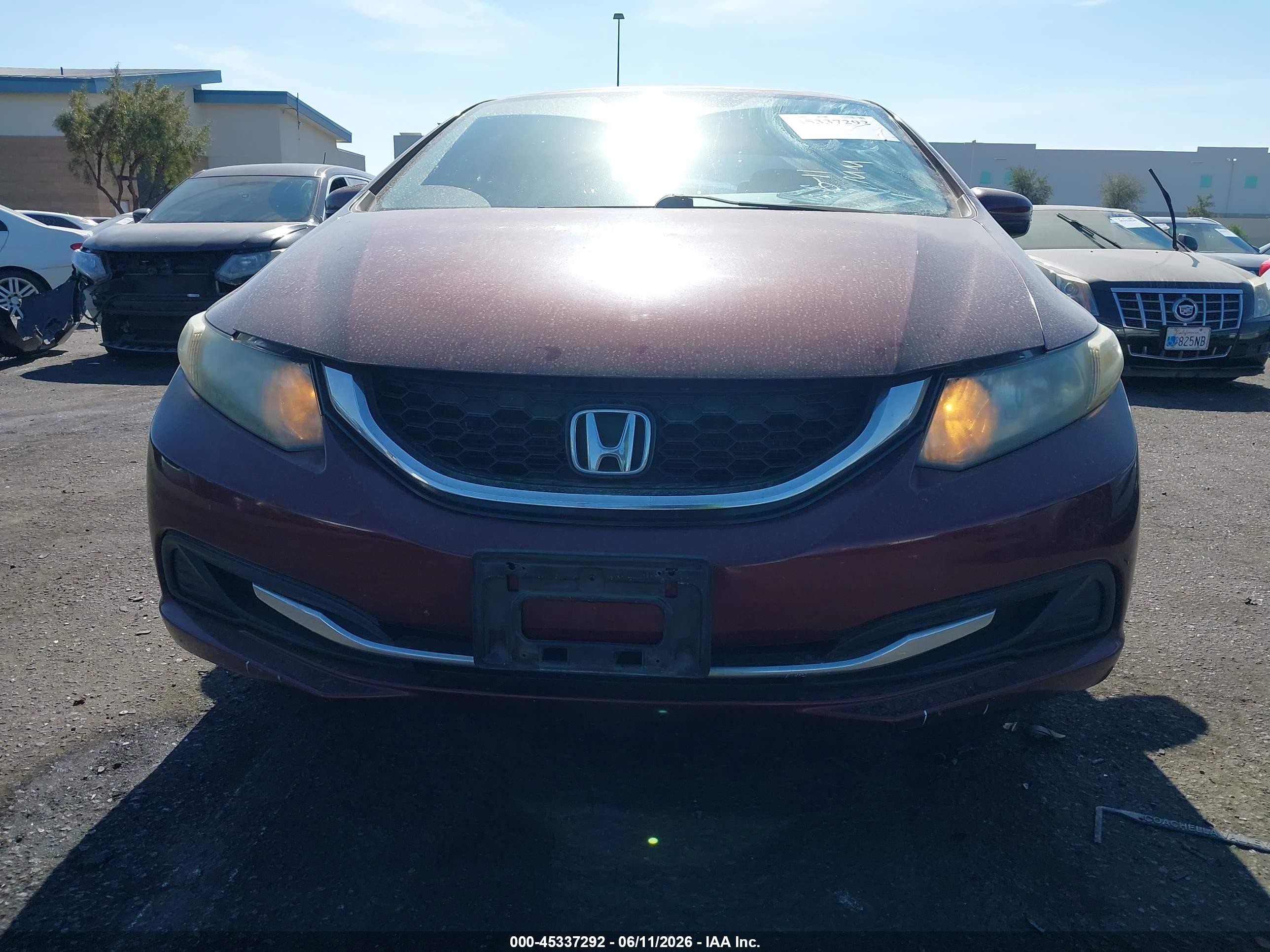 2014 Honda Civic Ex Maroon vin: 19XFB2F84EE237828