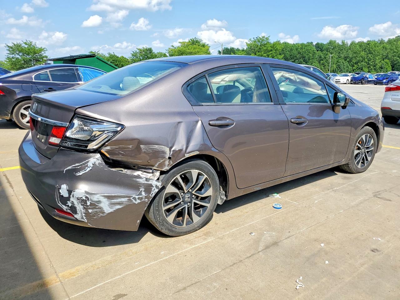 2014 Honda Civic Ex Charcoal vin: 19XFB2F84EE240986