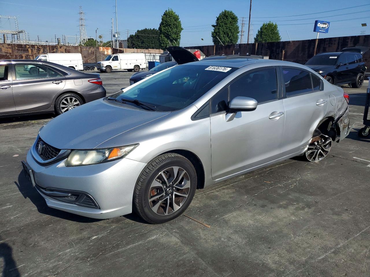 2014 Honda Civic Ex Silver vin: 19XFB2F84EE244214