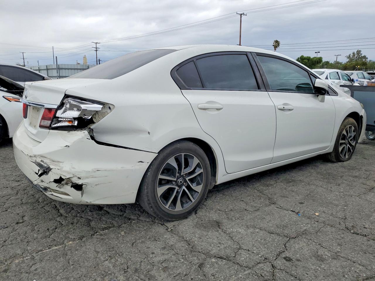 2014 Honda Civic Ex Белый vin: 19XFB2F84EE247517