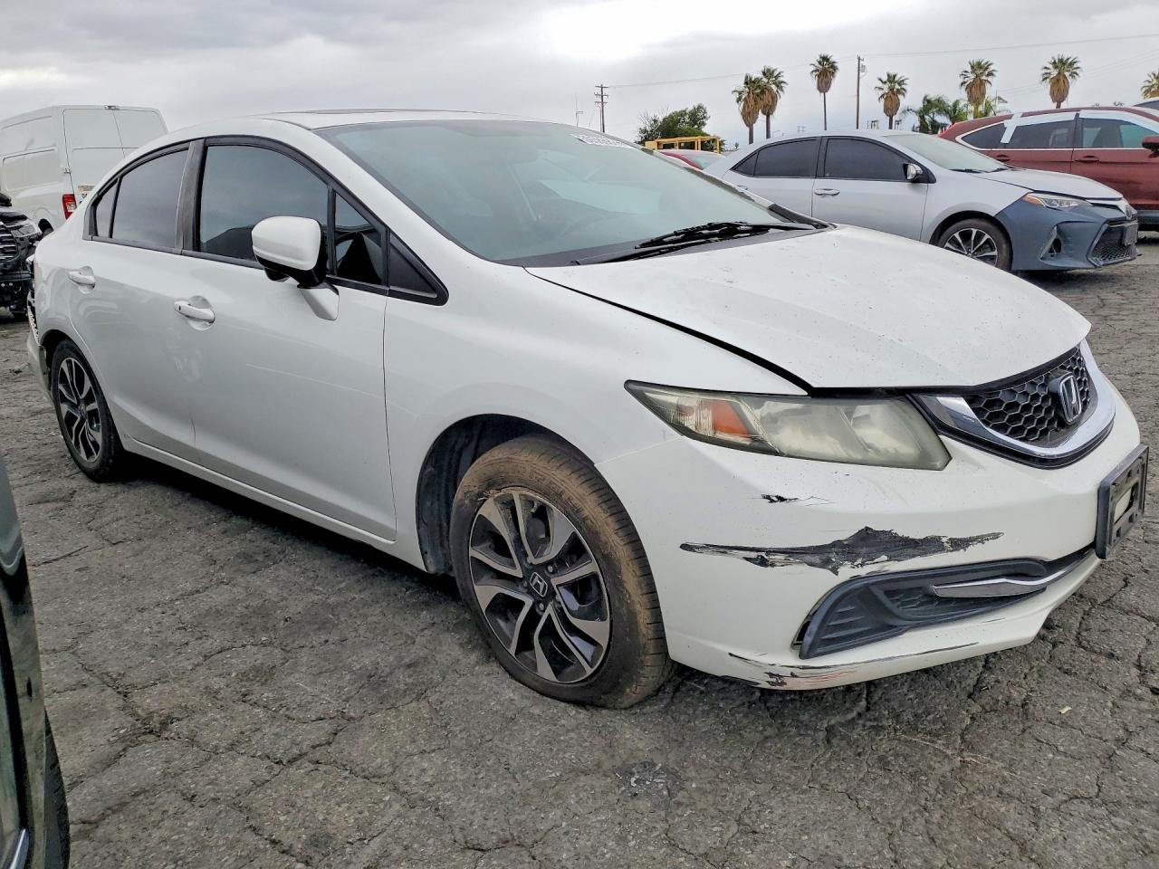 2014 Honda Civic Ex Белый vin: 19XFB2F84EE247517