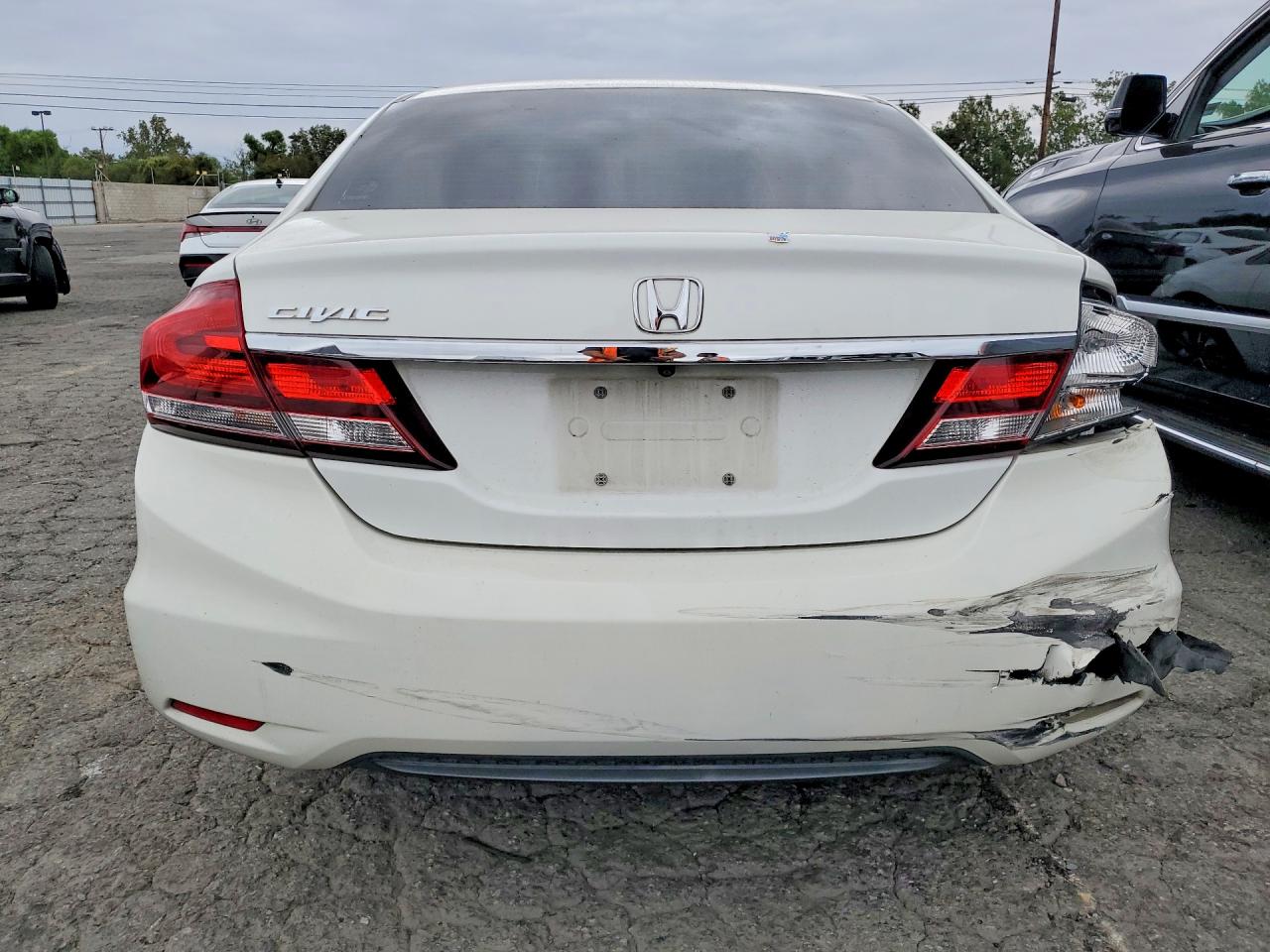 2014 Honda Civic Ex Белый vin: 19XFB2F84EE247517