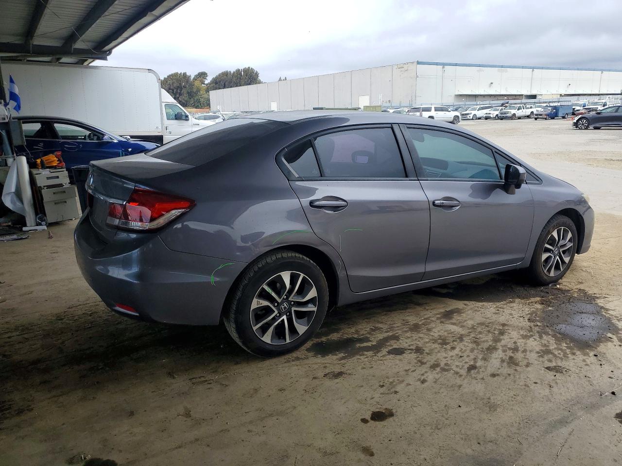 2014 Honda Civic Ex Gray vin: 19XFB2F84EE259165