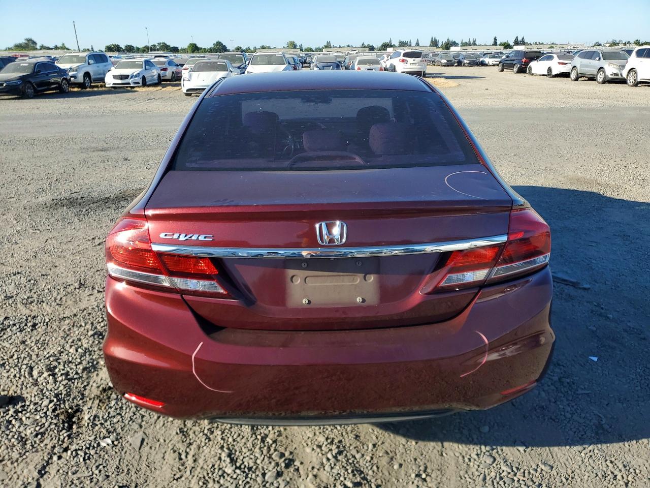 2014 Honda Civic Ex Red vin: 19XFB2F84EE261269
