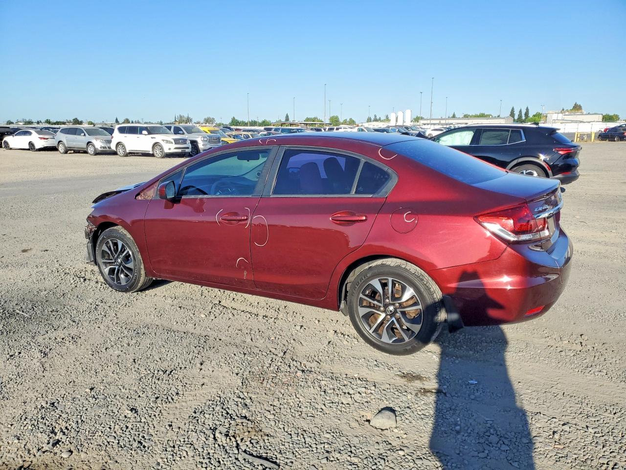 2014 Honda Civic Ex Red vin: 19XFB2F84EE261269