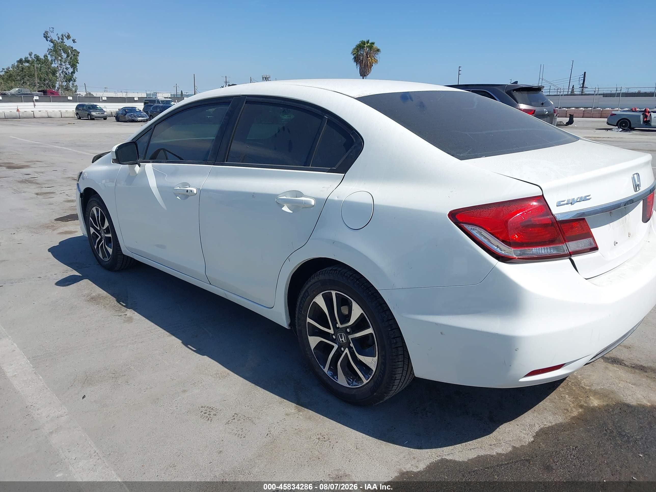 2014 Honda Civic Ex White vin: 19XFB2F84EE265757
