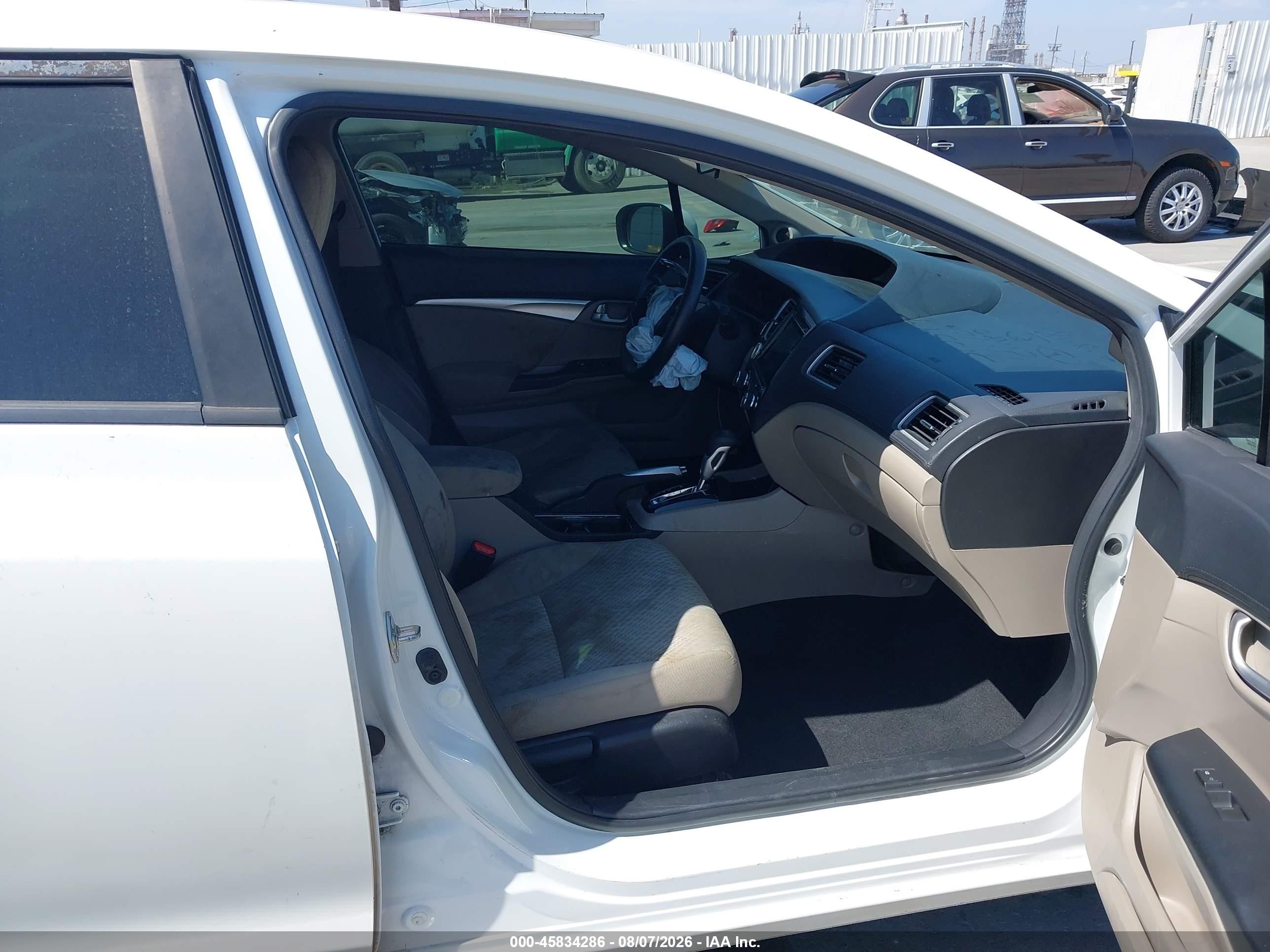 2014 Honda Civic Ex White vin: 19XFB2F84EE265757