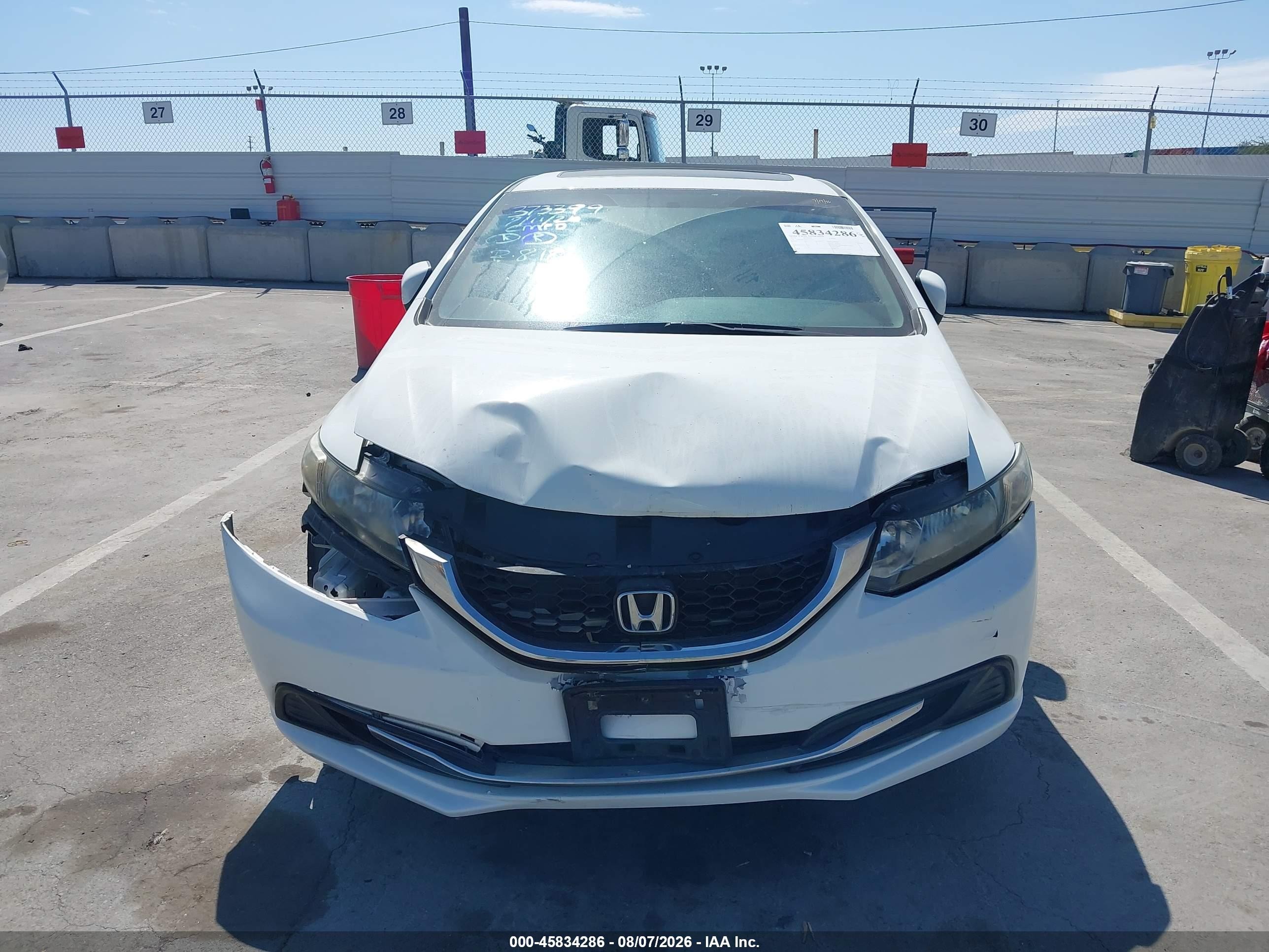2014 Honda Civic Ex White vin: 19XFB2F84EE265757