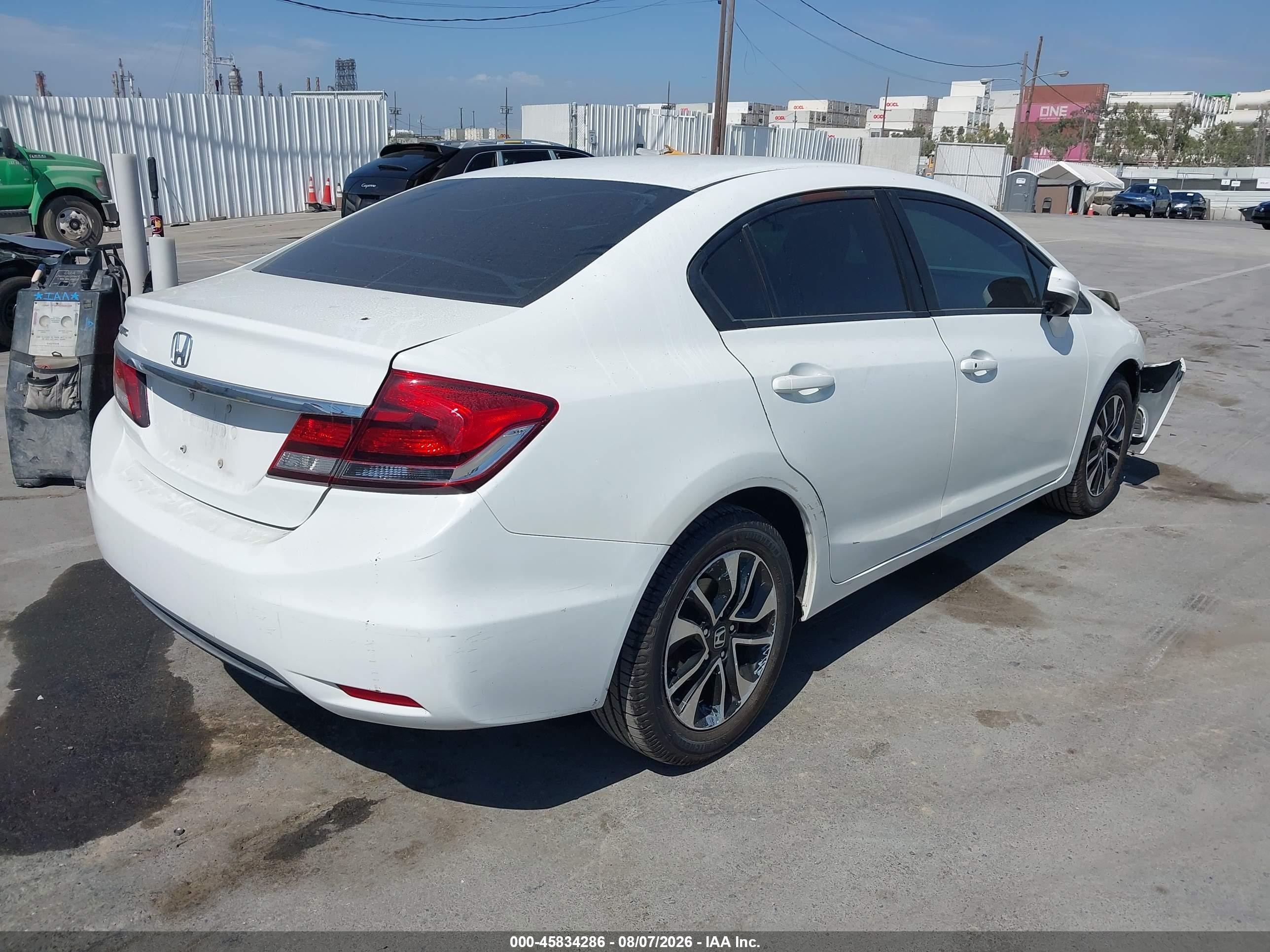 2014 Honda Civic Ex White vin: 19XFB2F84EE265757
