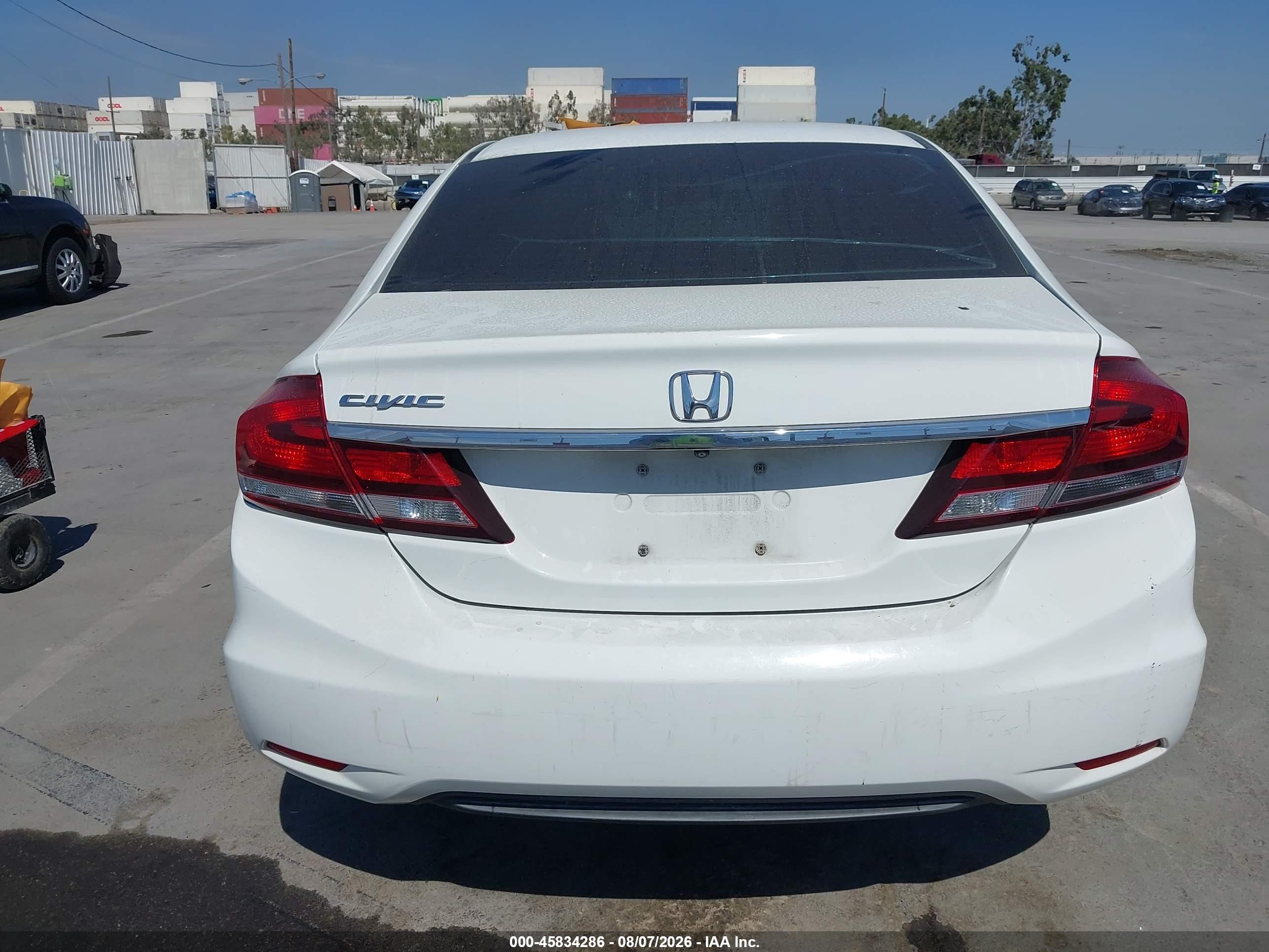2014 Honda Civic Ex White vin: 19XFB2F84EE265757