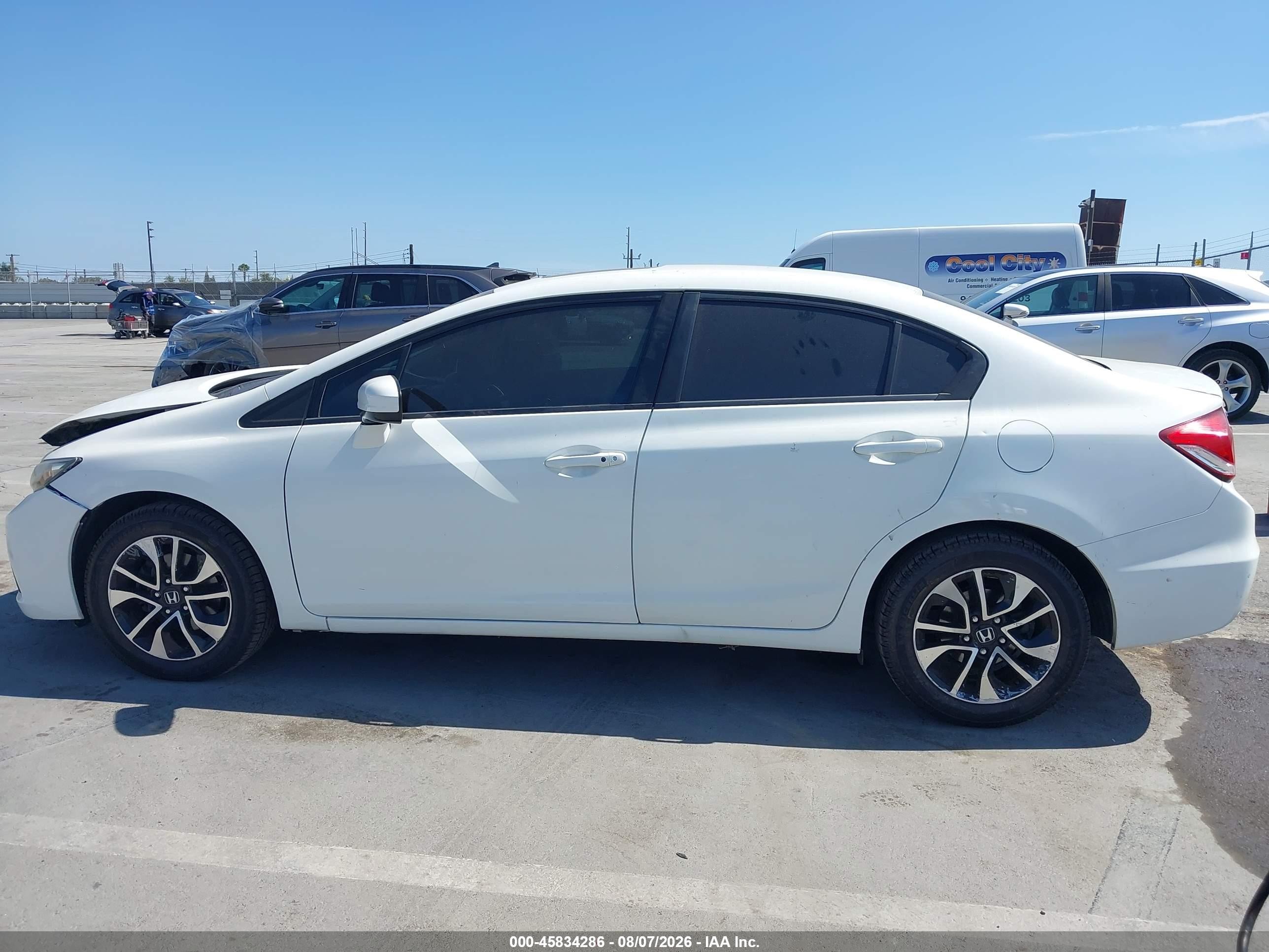 2014 Honda Civic Ex White vin: 19XFB2F84EE265757