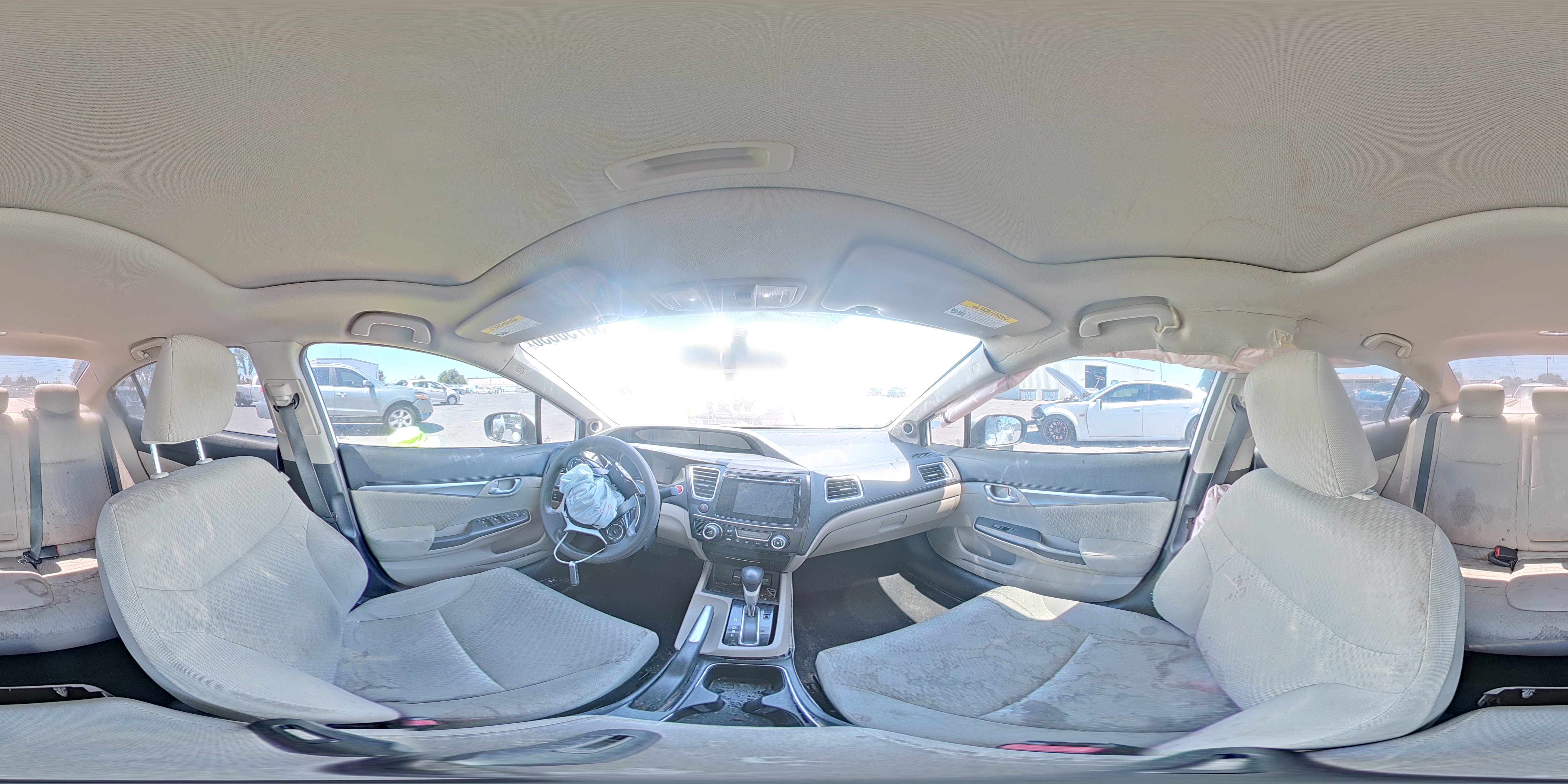 2014 Honda Civic Ex White vin: 19XFB2F84EE275270