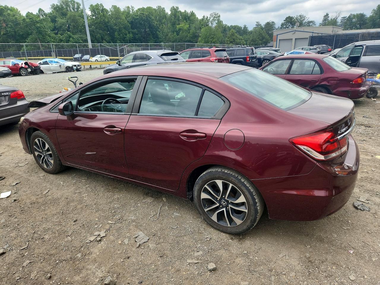 2015 Honda Civic Ex Burgundy vin: 19XFB2F84FE008230