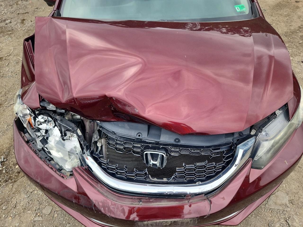 2015 Honda Civic Ex Burgundy vin: 19XFB2F84FE008230