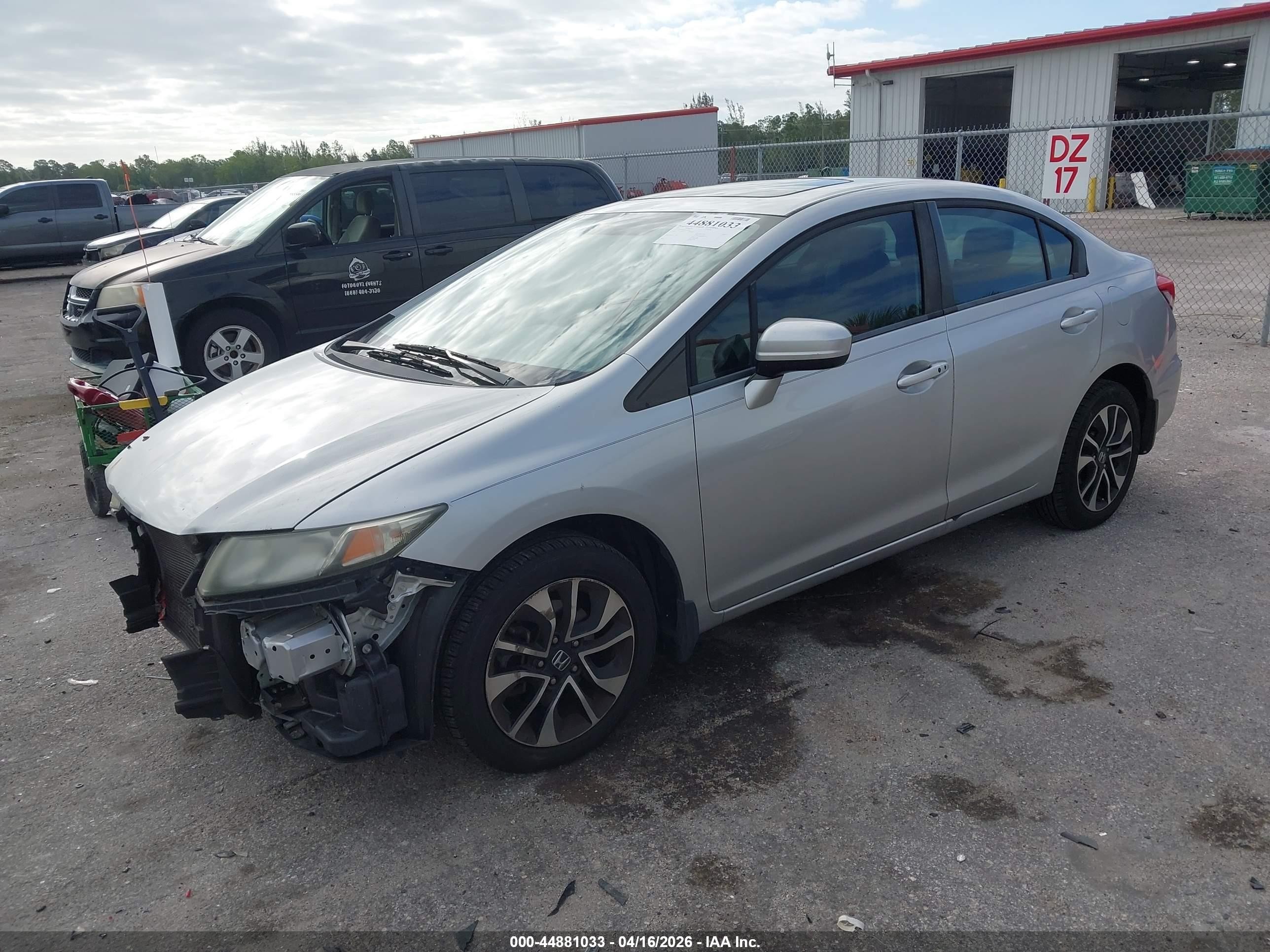 2015 Honda Civic Ex Серебряный vin: 19XFB2F84FE018871