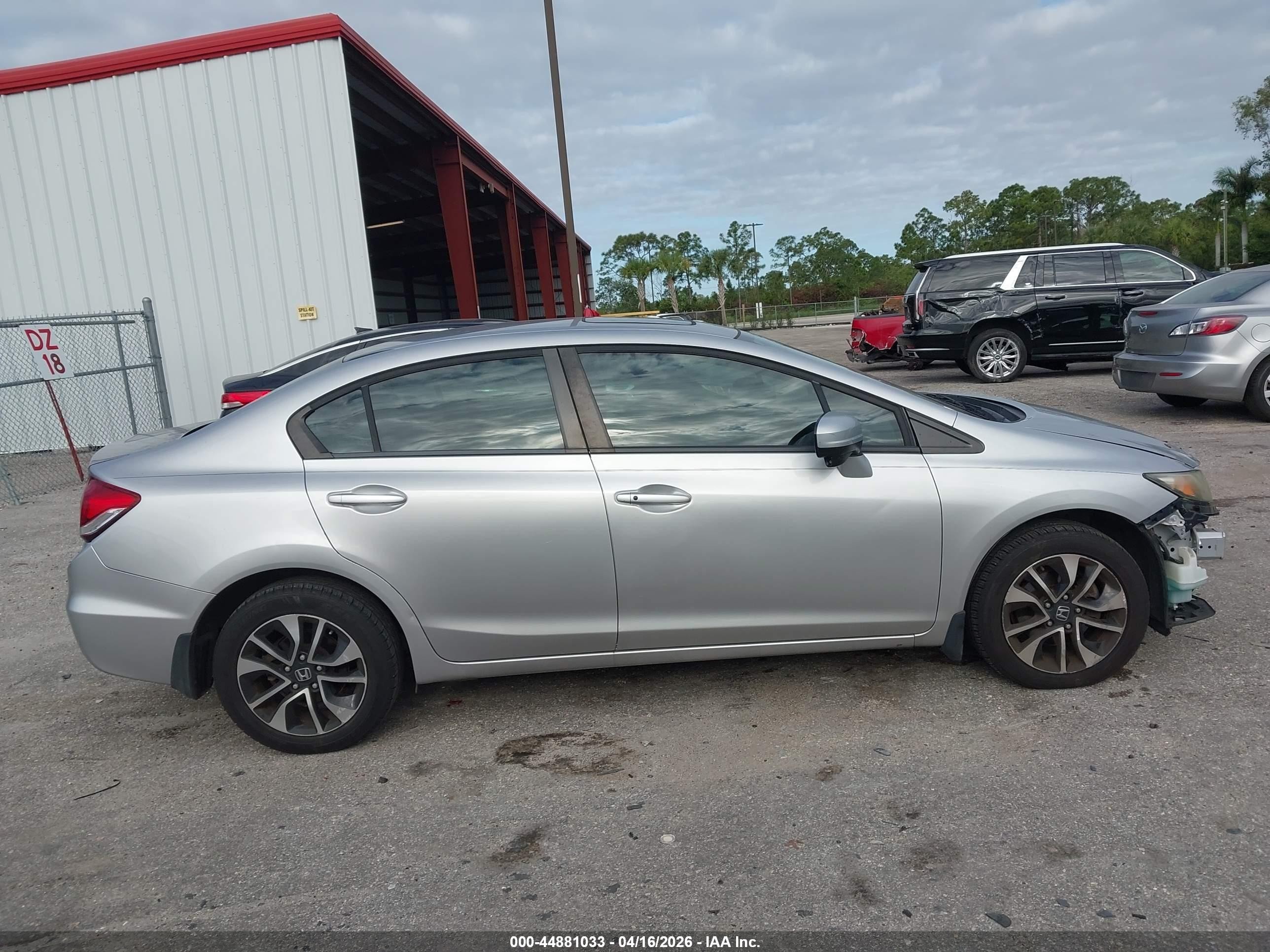 2015 Honda Civic Ex Серебряный vin: 19XFB2F84FE018871