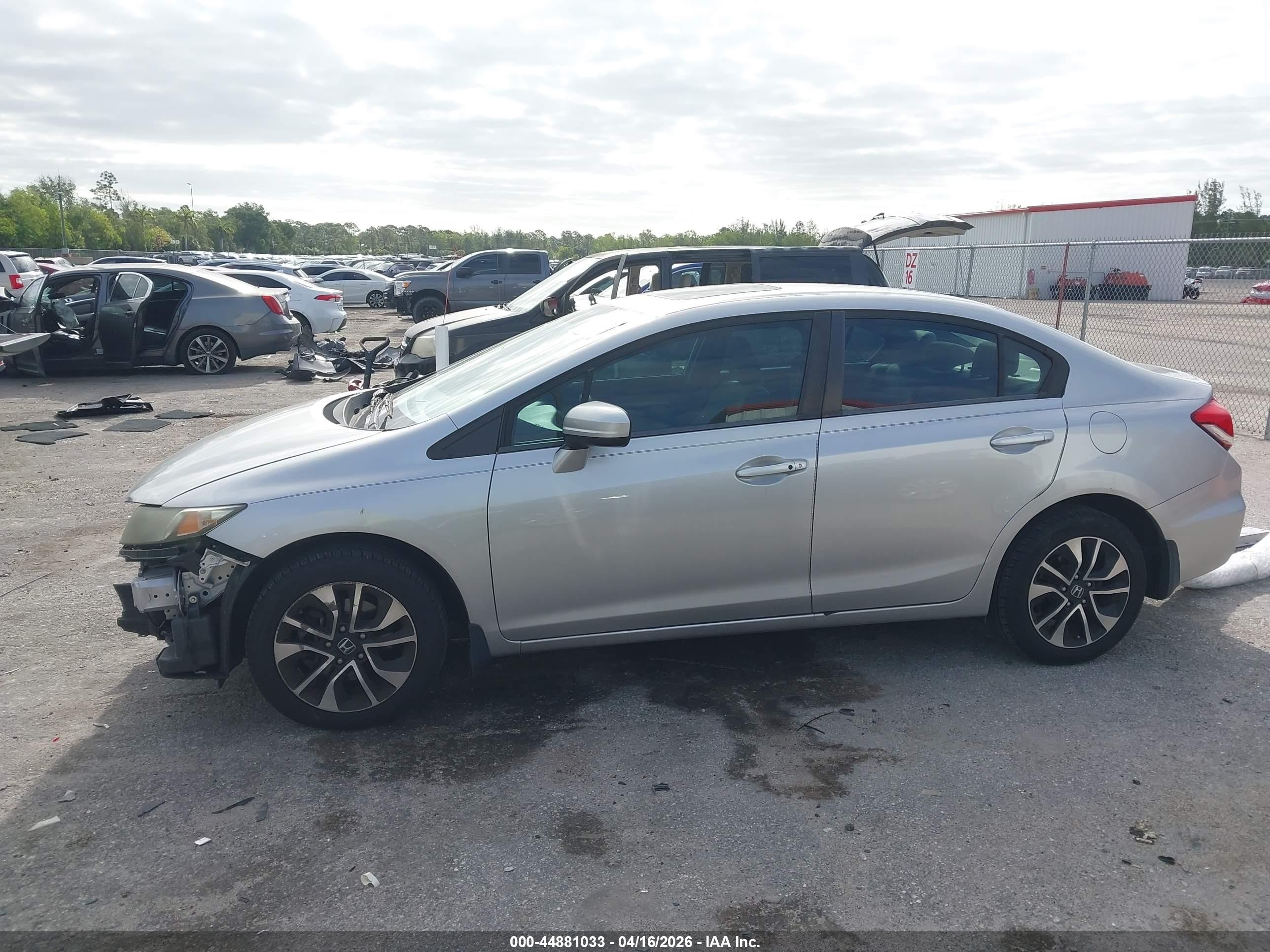 2015 Honda Civic Ex Серебряный vin: 19XFB2F84FE018871