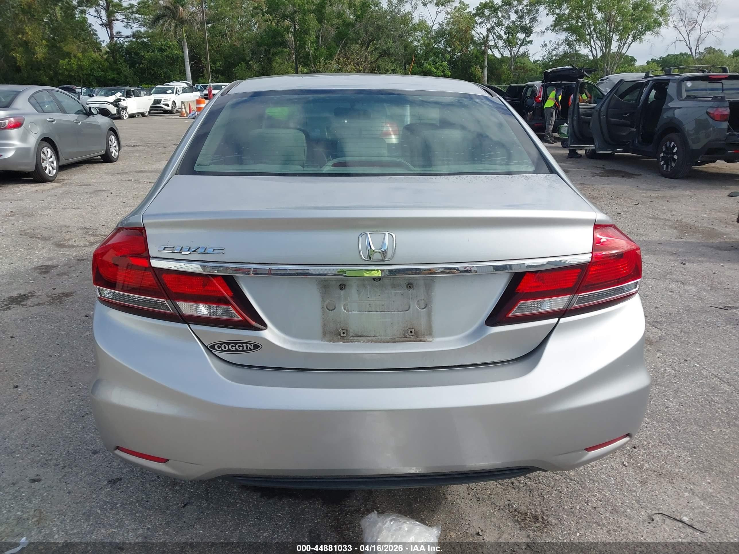 2015 Honda Civic Ex Серебряный vin: 19XFB2F84FE018871