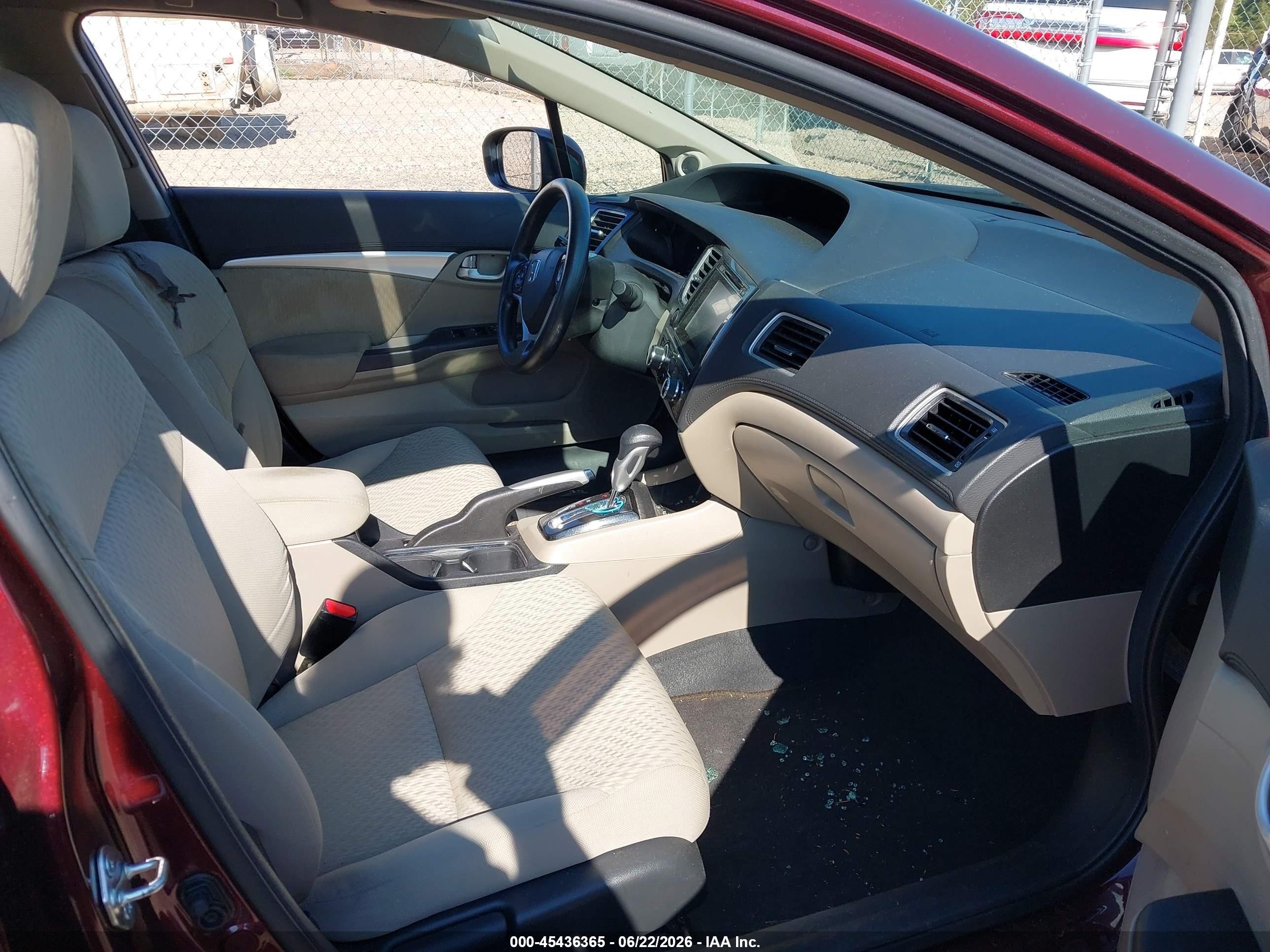 2015 Honda Civic Ex Burgundy vin: 19XFB2F84FE064863
