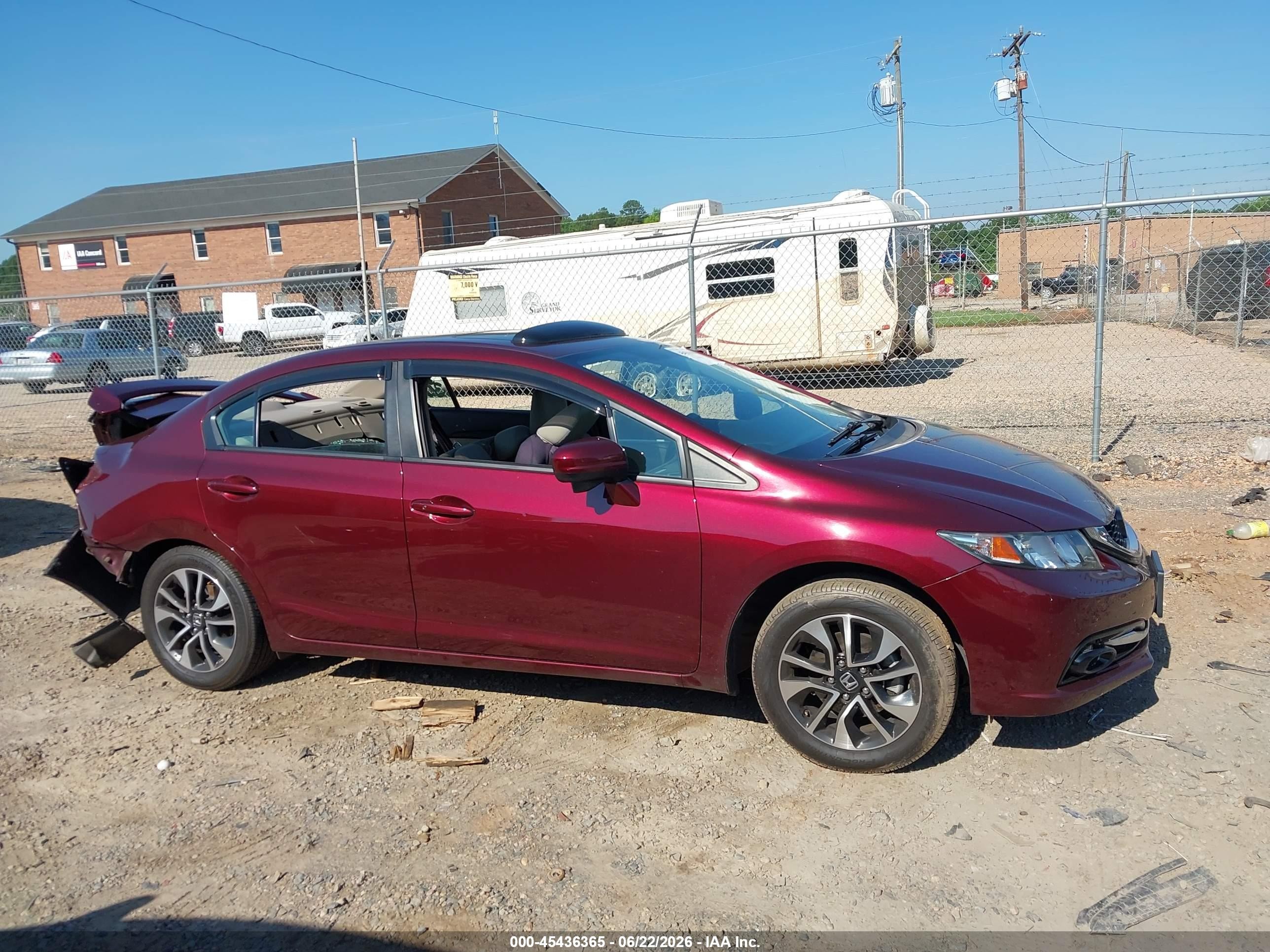 2015 Honda Civic Ex Burgundy vin: 19XFB2F84FE064863