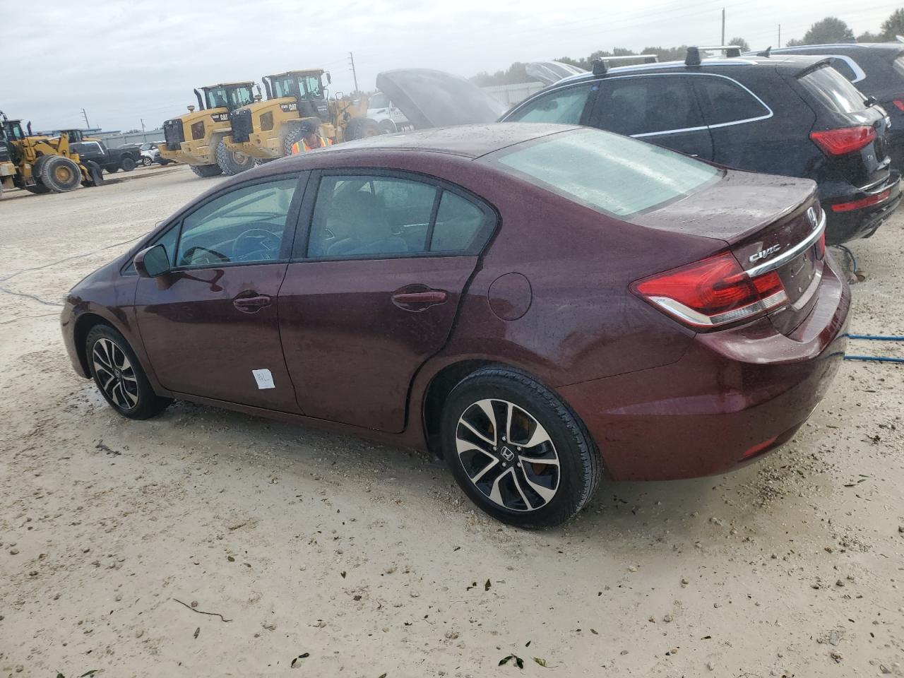 2015 Honda Civic Ex Burgundy vin: 19XFB2F84FE089794