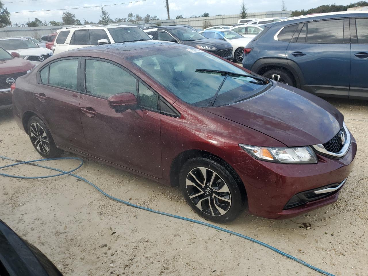 2015 Honda Civic Ex Burgundy vin: 19XFB2F84FE089794