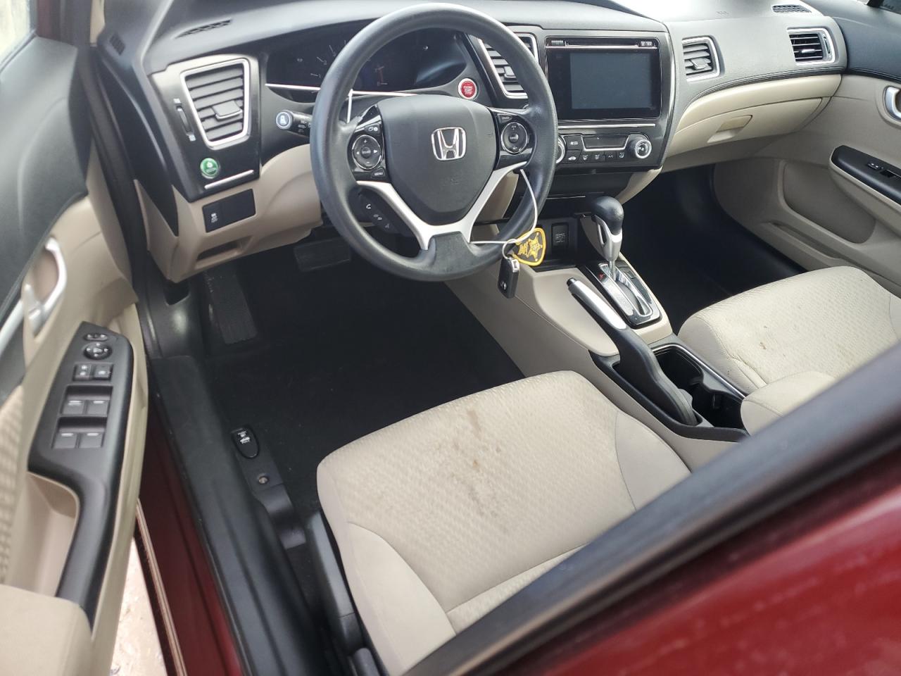2015 Honda Civic Ex Burgundy vin: 19XFB2F84FE089794