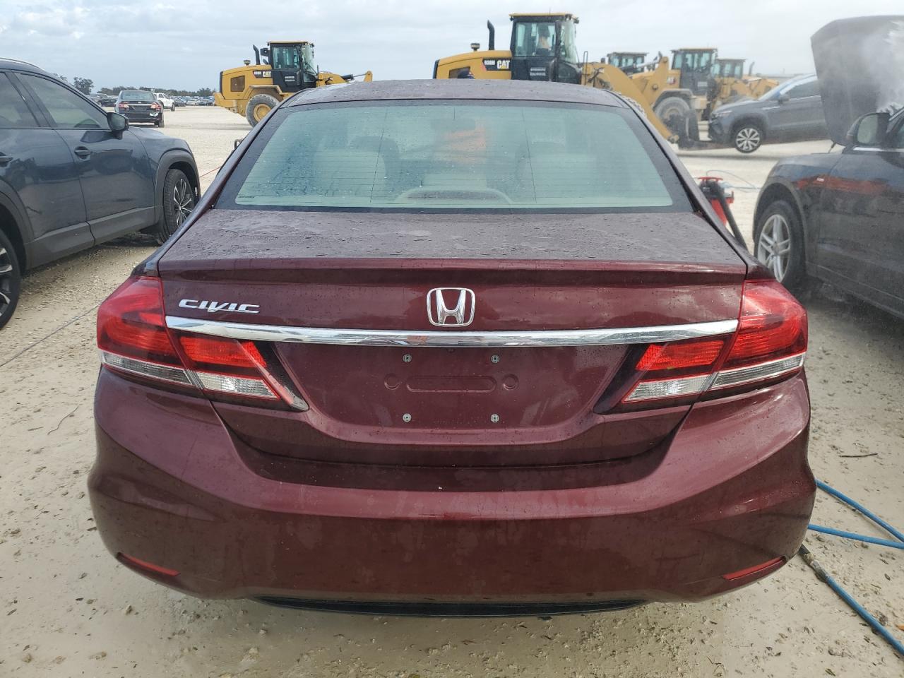 2015 Honda Civic Ex Burgundy vin: 19XFB2F84FE089794